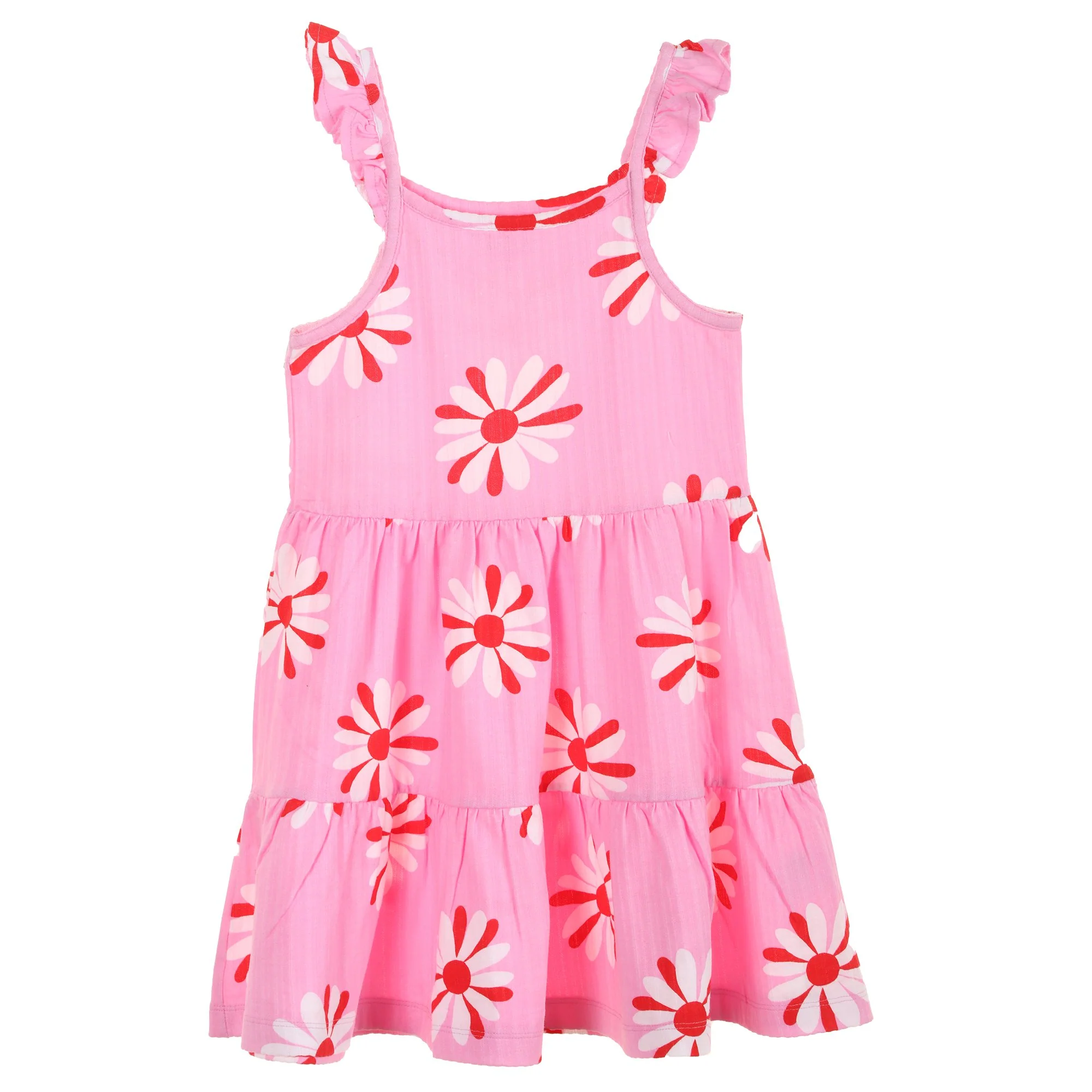 Robe à volants - Rose