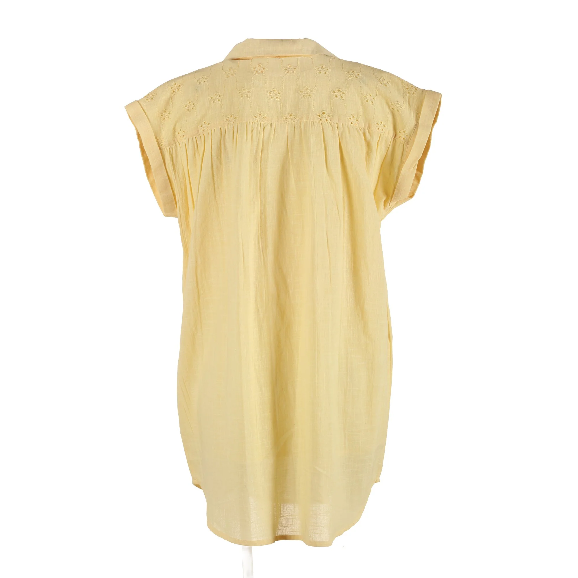 Robe chemise courte - Jaune - Image 2