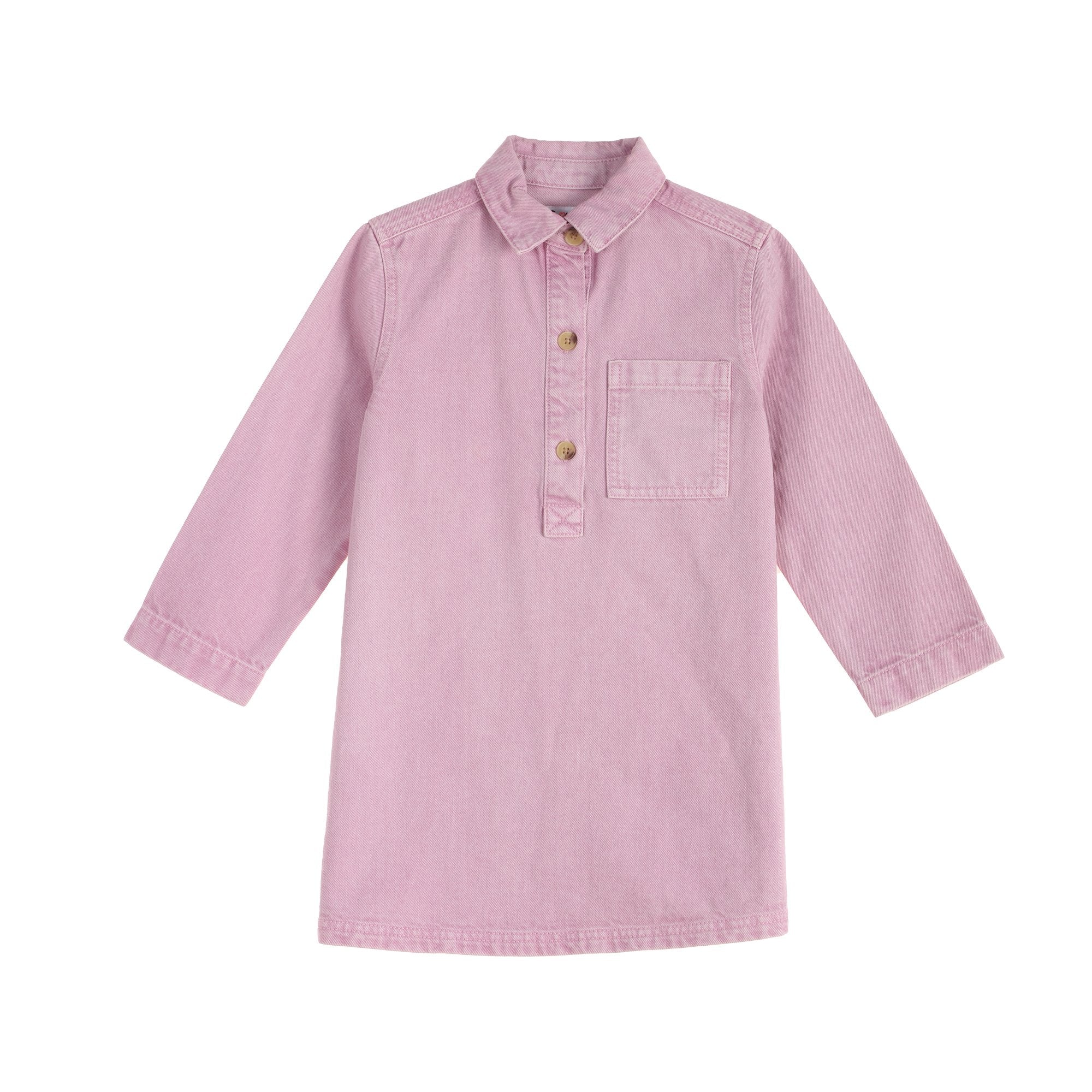 Robe Chemise en Denim - Violet
