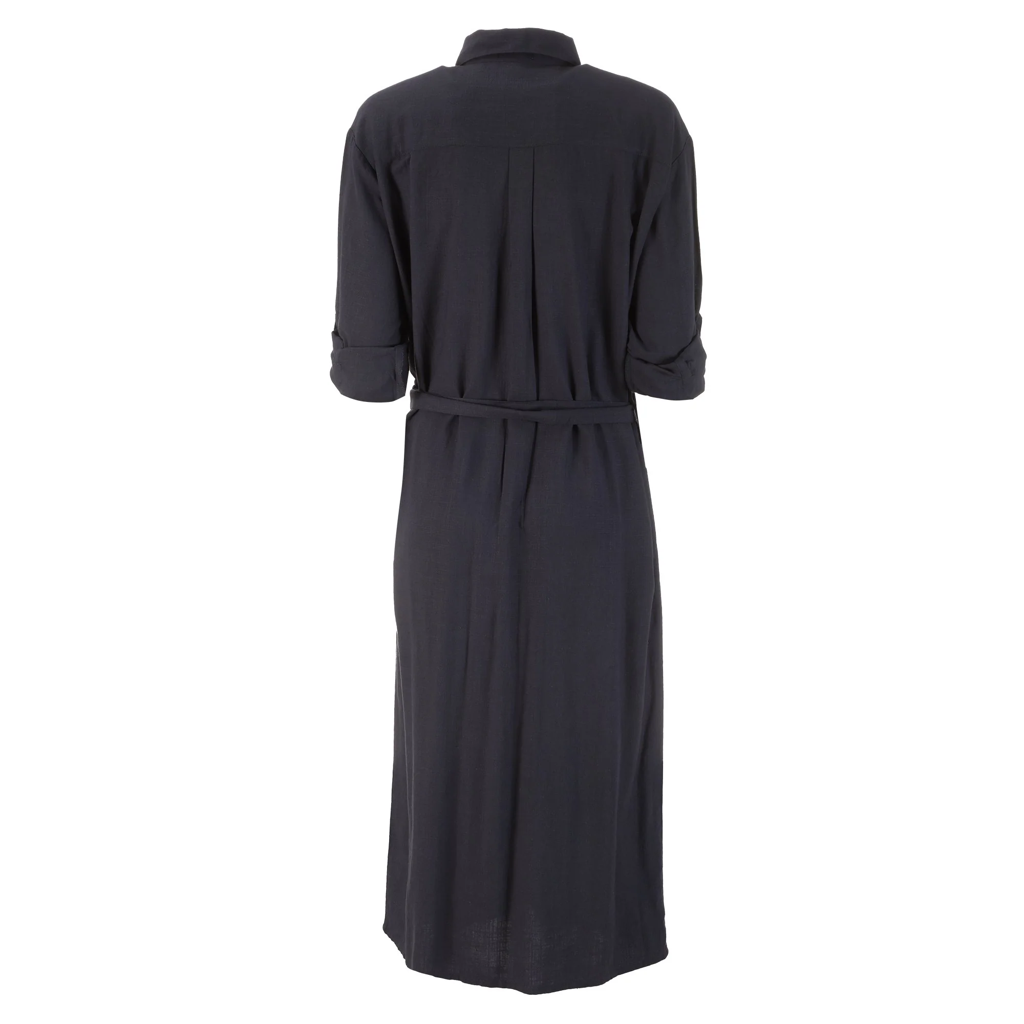 Robe chemise longue - Gris - Image 2