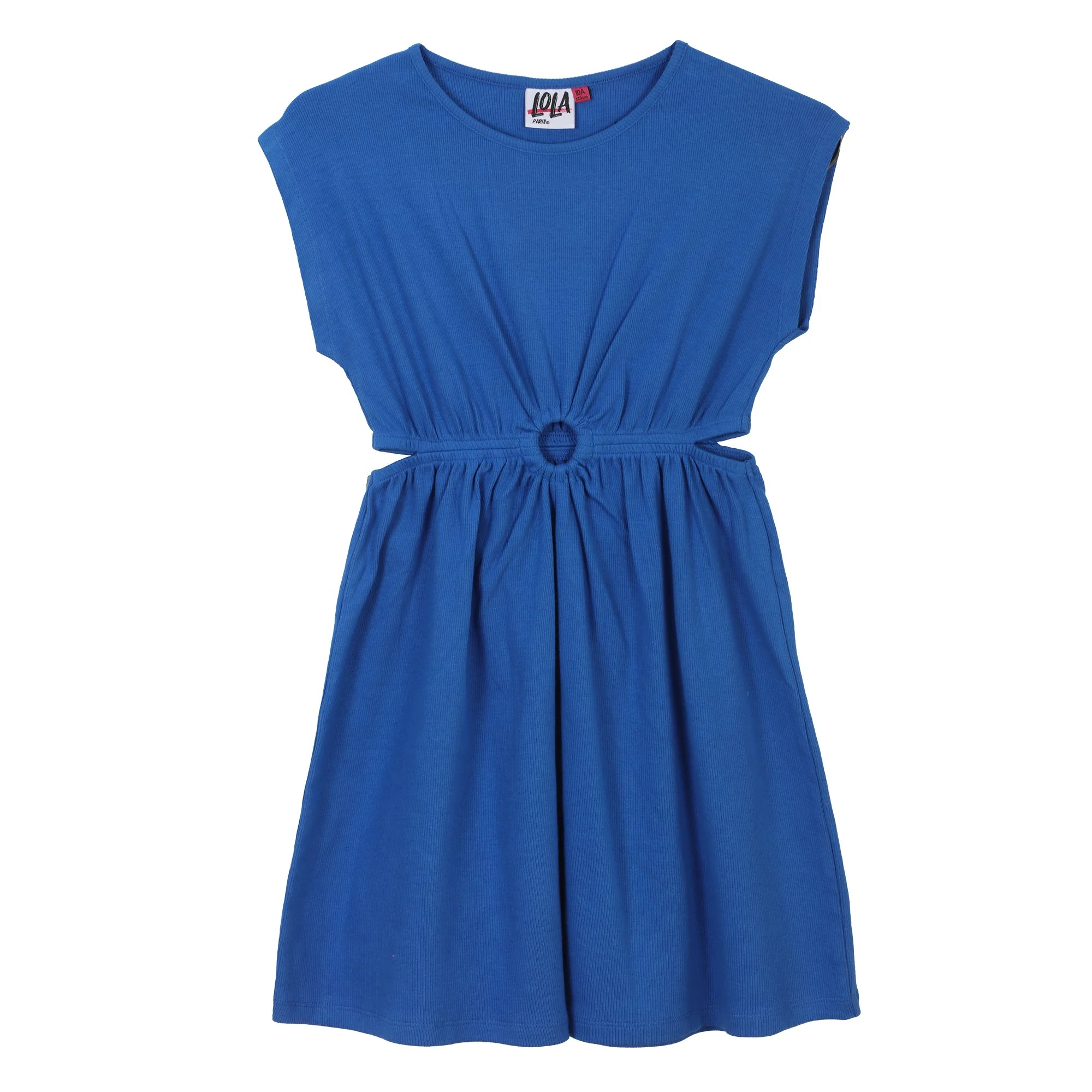 Robe côtelée 7/10 ans - Rose - Image 3