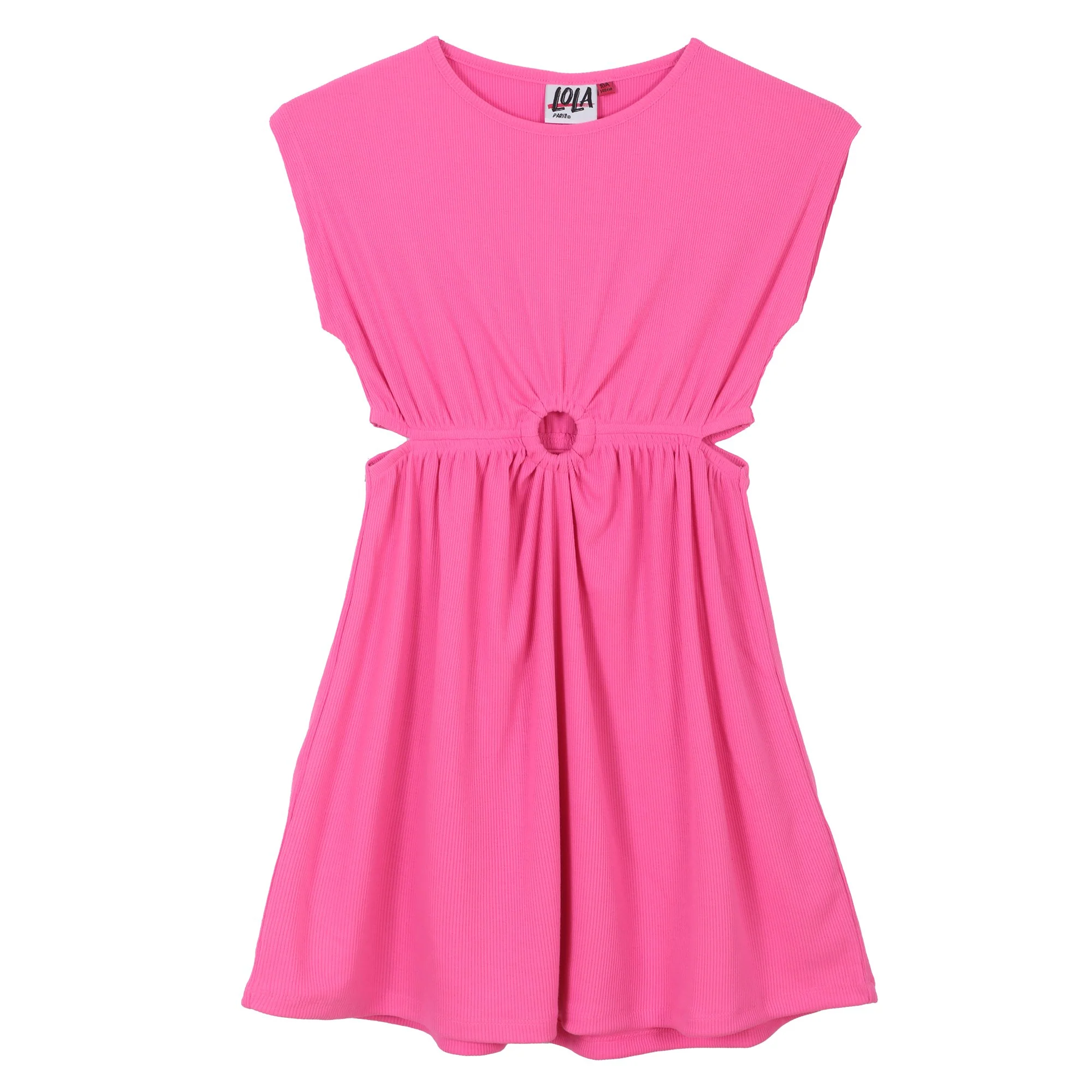 Robe côtelée 7/10 ans - Vert