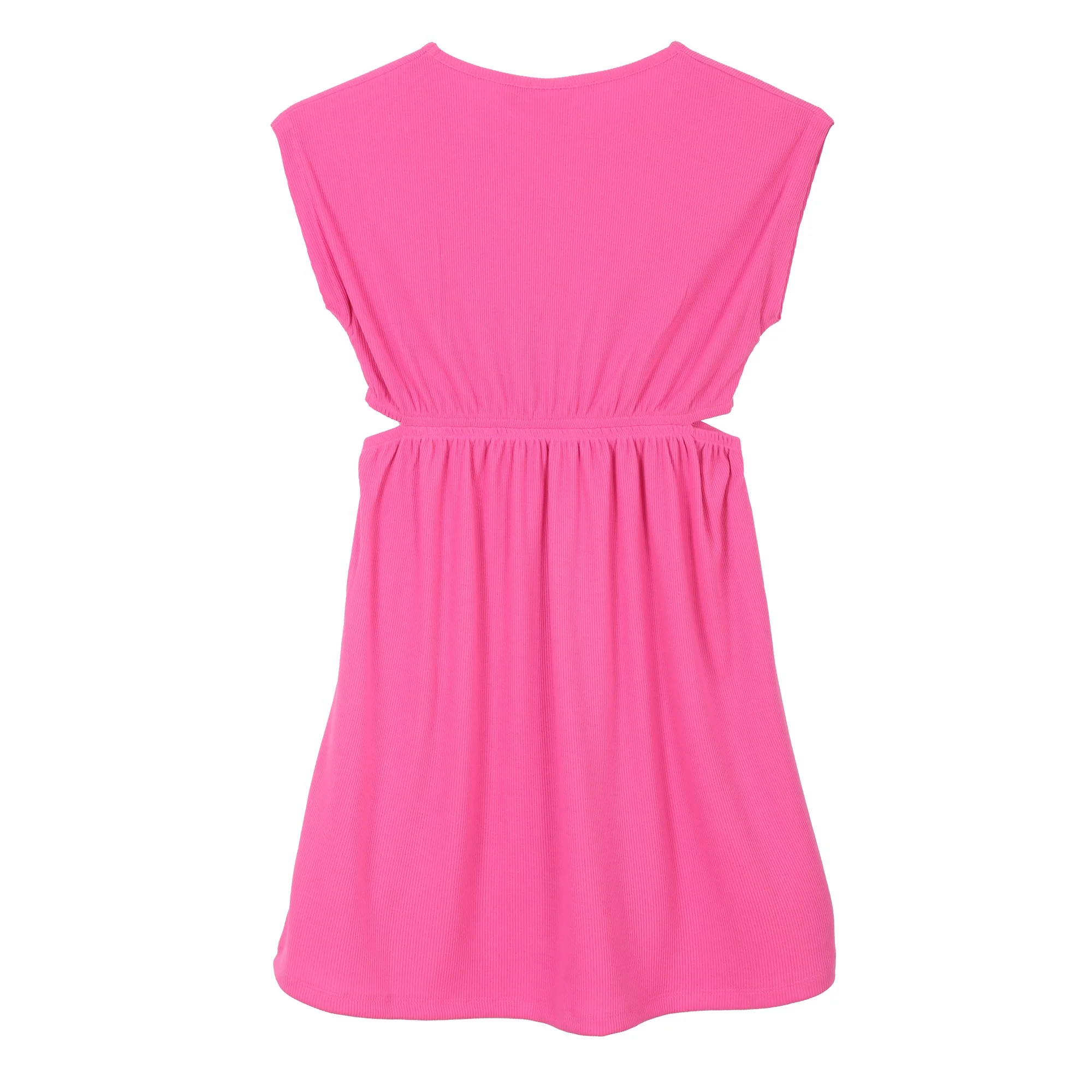 Robe côtelée 7/10 ans - Vert - Image 2