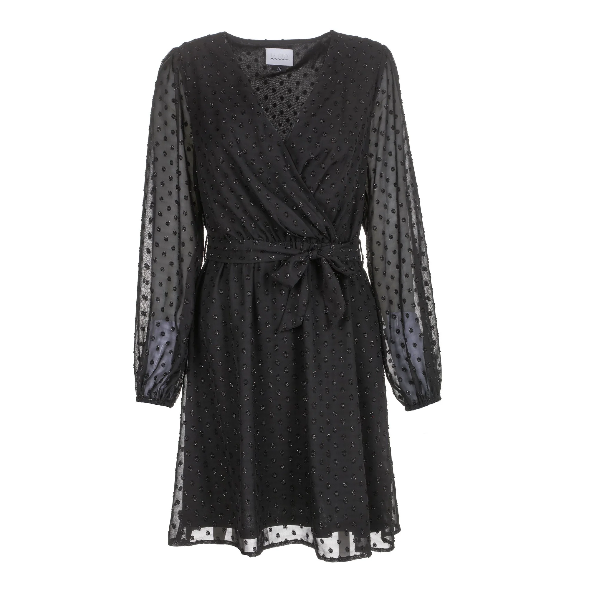 ROBE COURTE AVEC FIL METALISE DU 36 AU 42