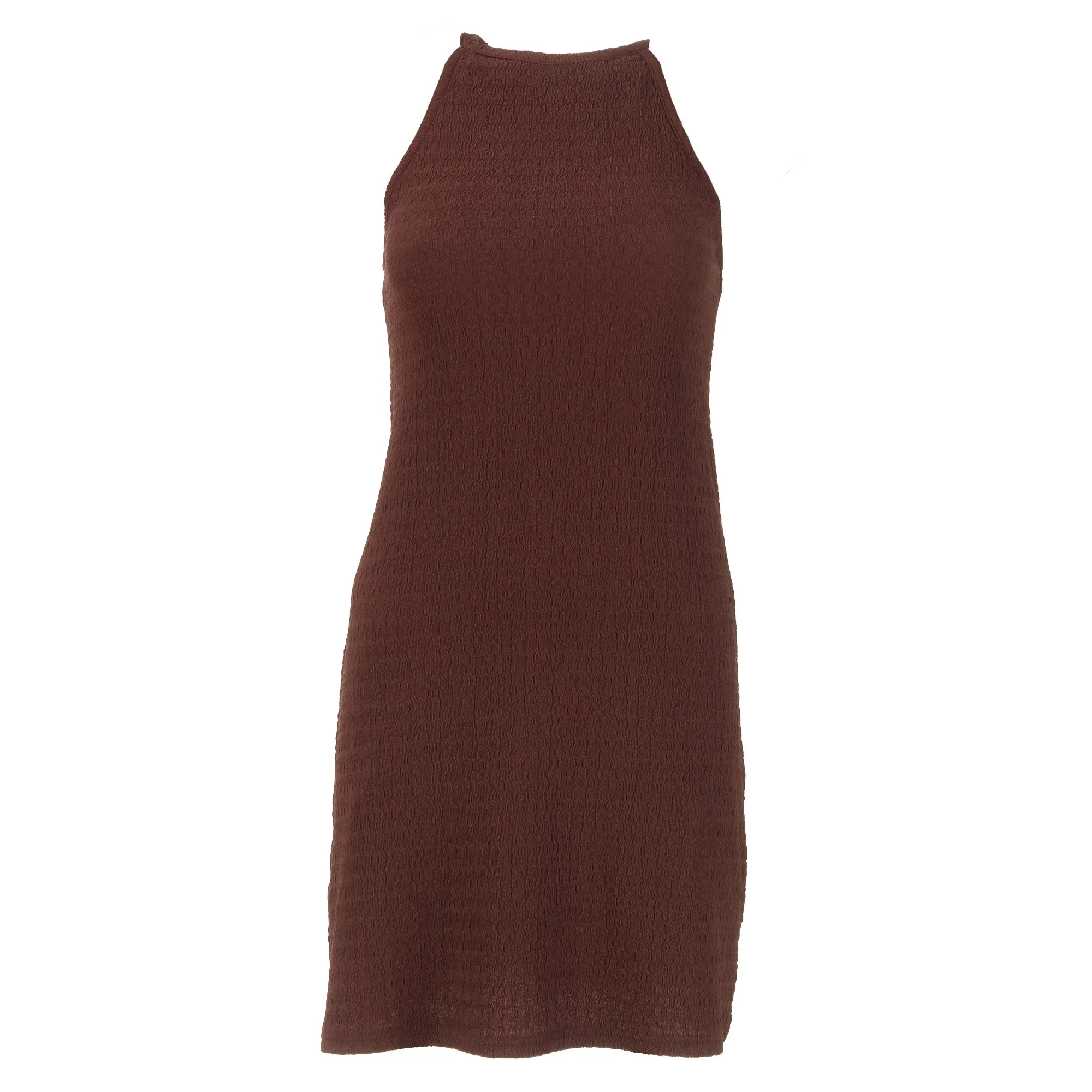 Robe courte  - Marron