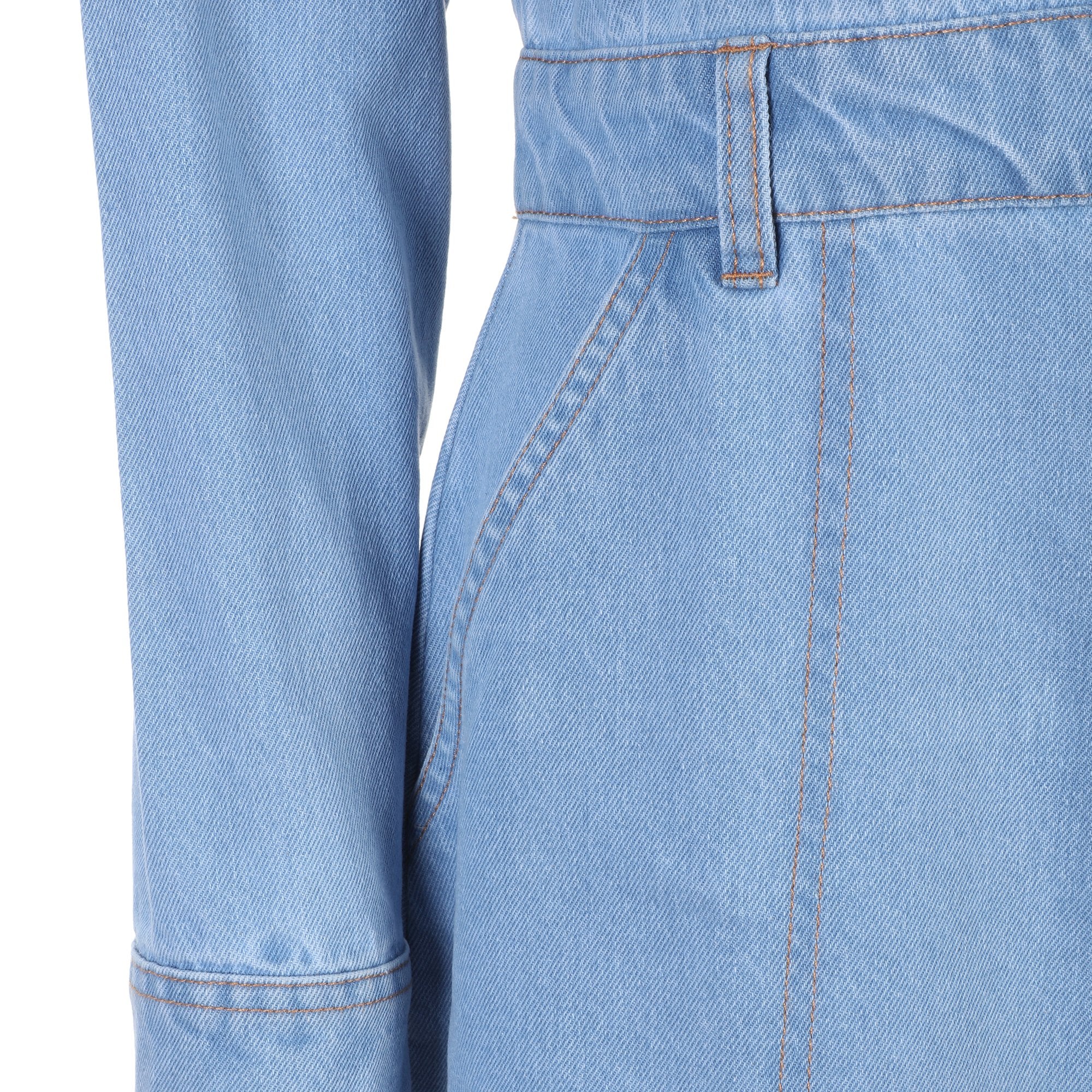 Robe en jean  - Bleu - Image 3