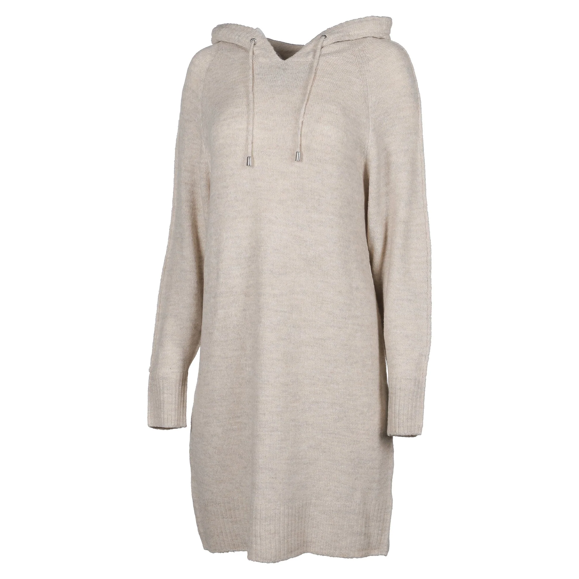 Robe en maille à capuche  - Beige - Image 2