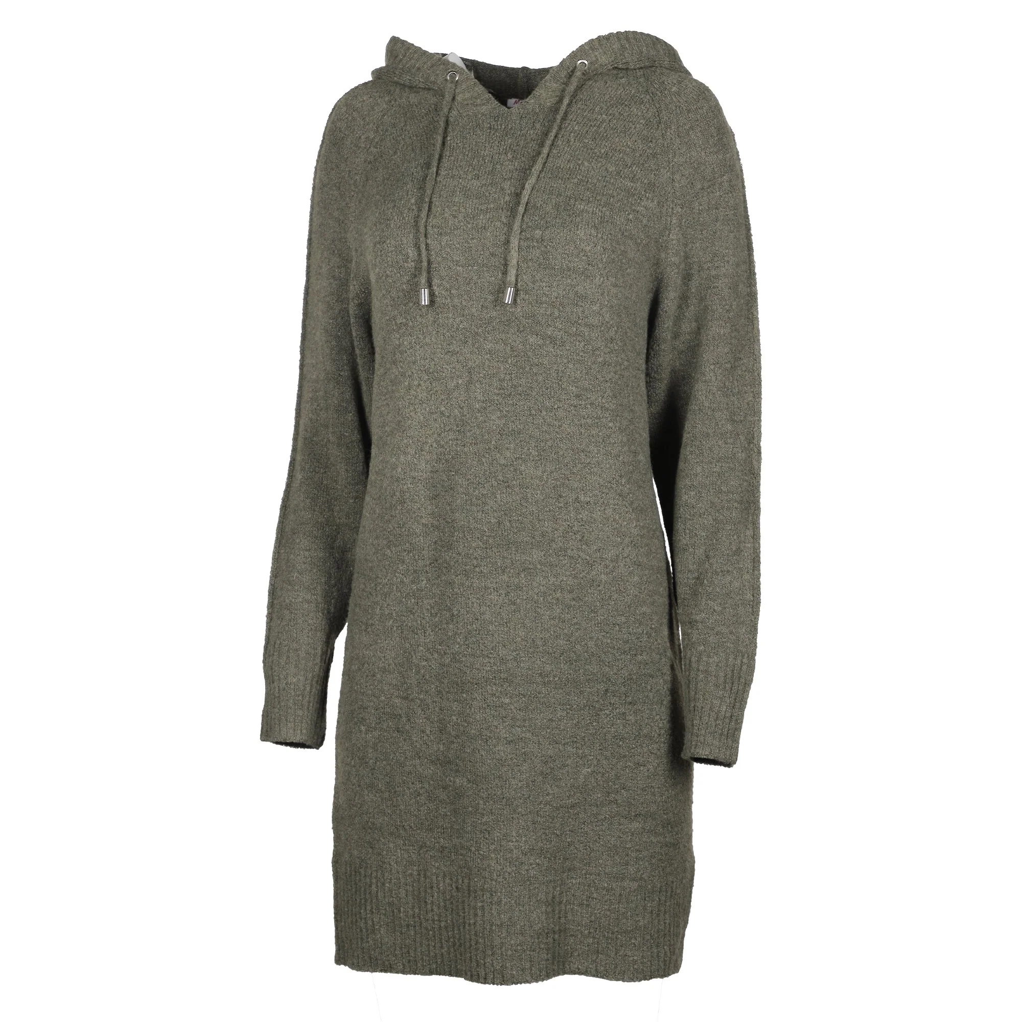 Robe en maille à capuche  - Kaki - Image 2