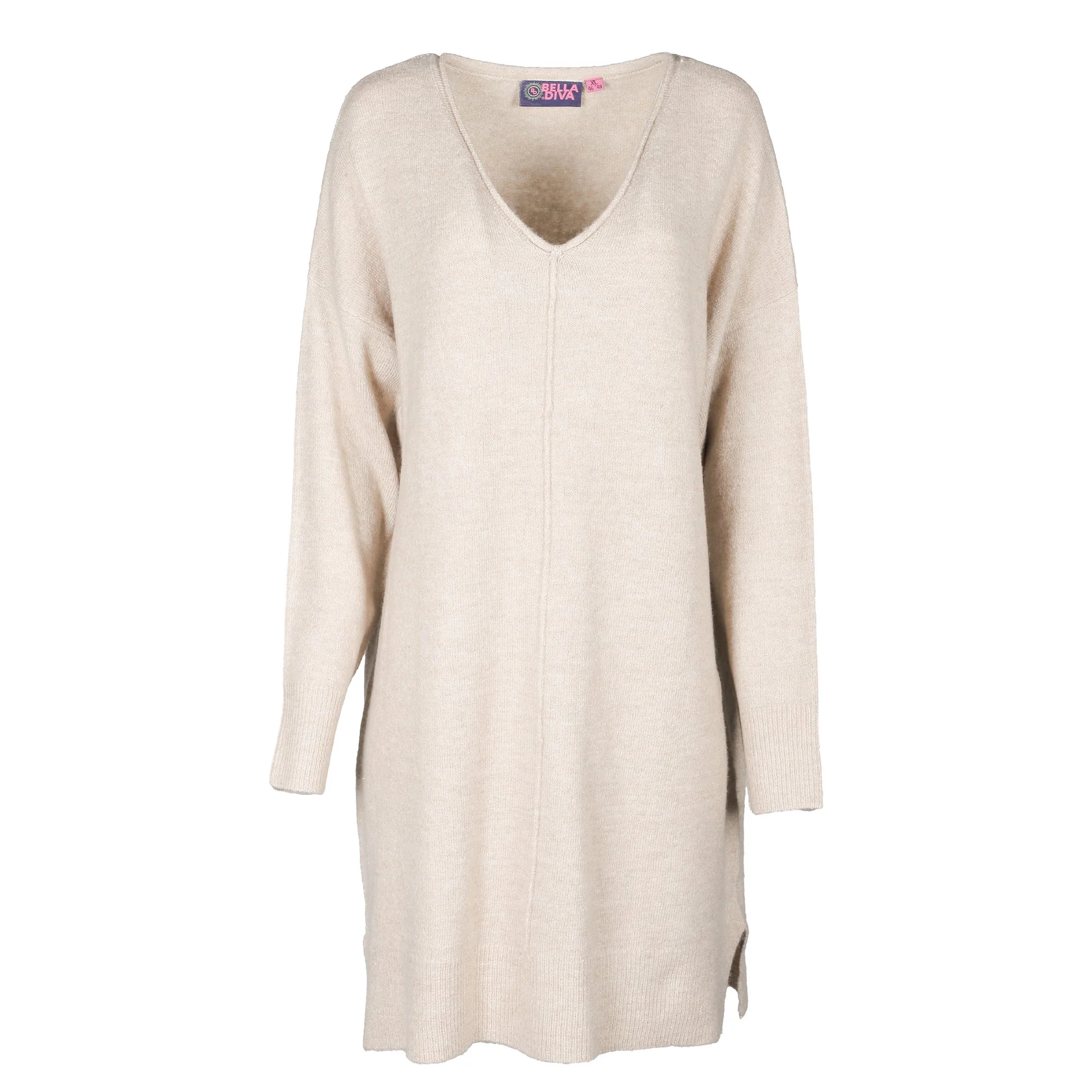 Robe en maille  - Beige