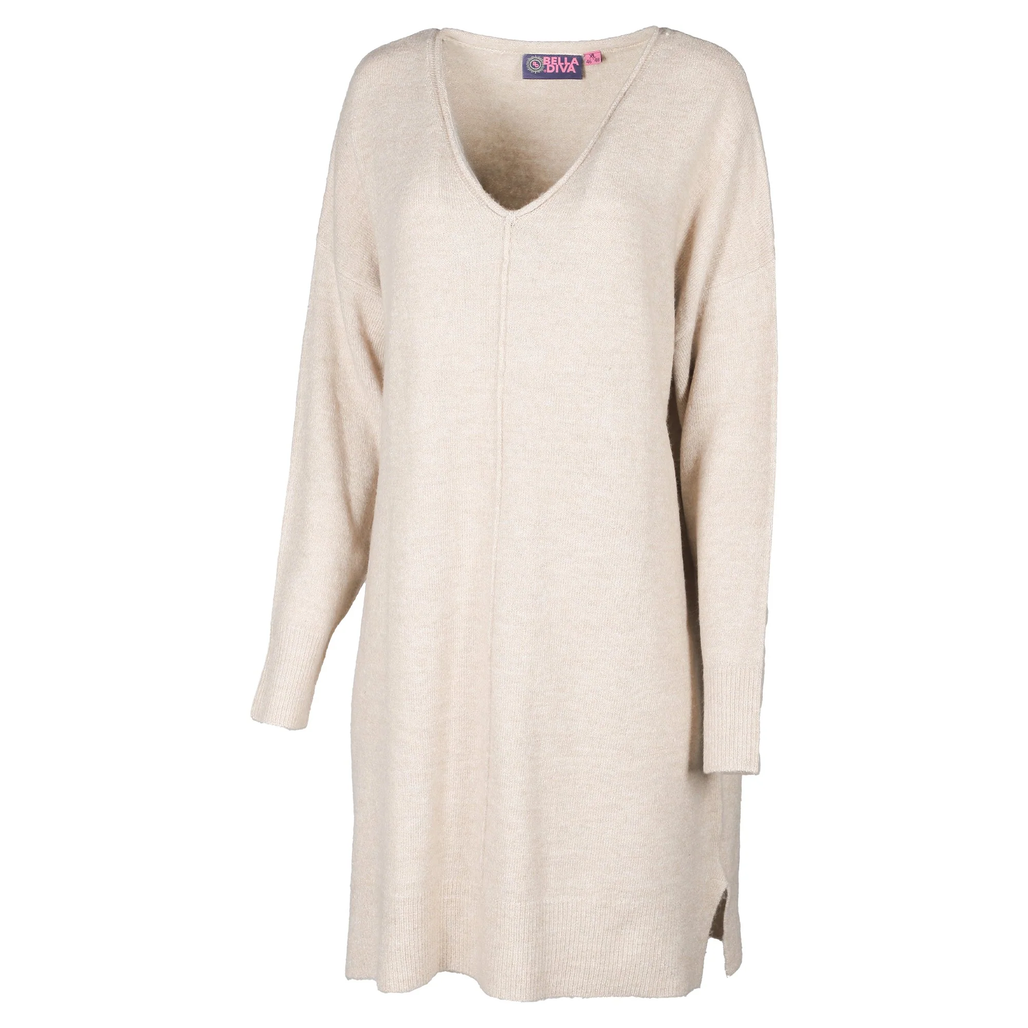 Robe en maille  - Beige - Image 2