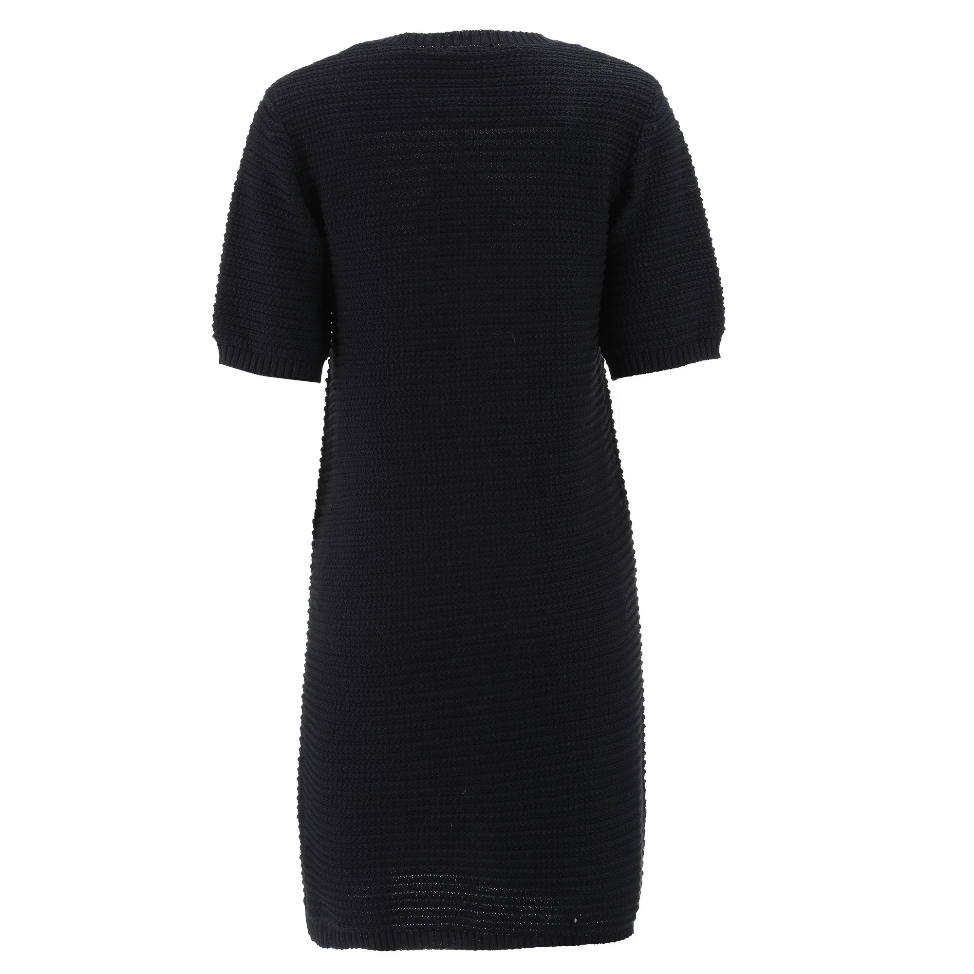 Robe en Maille - Noir - Image 2