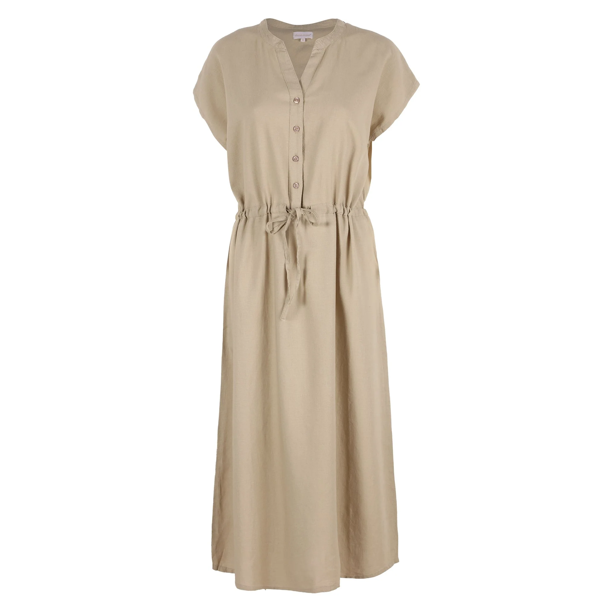 Robe longue - Beige - Image 2
