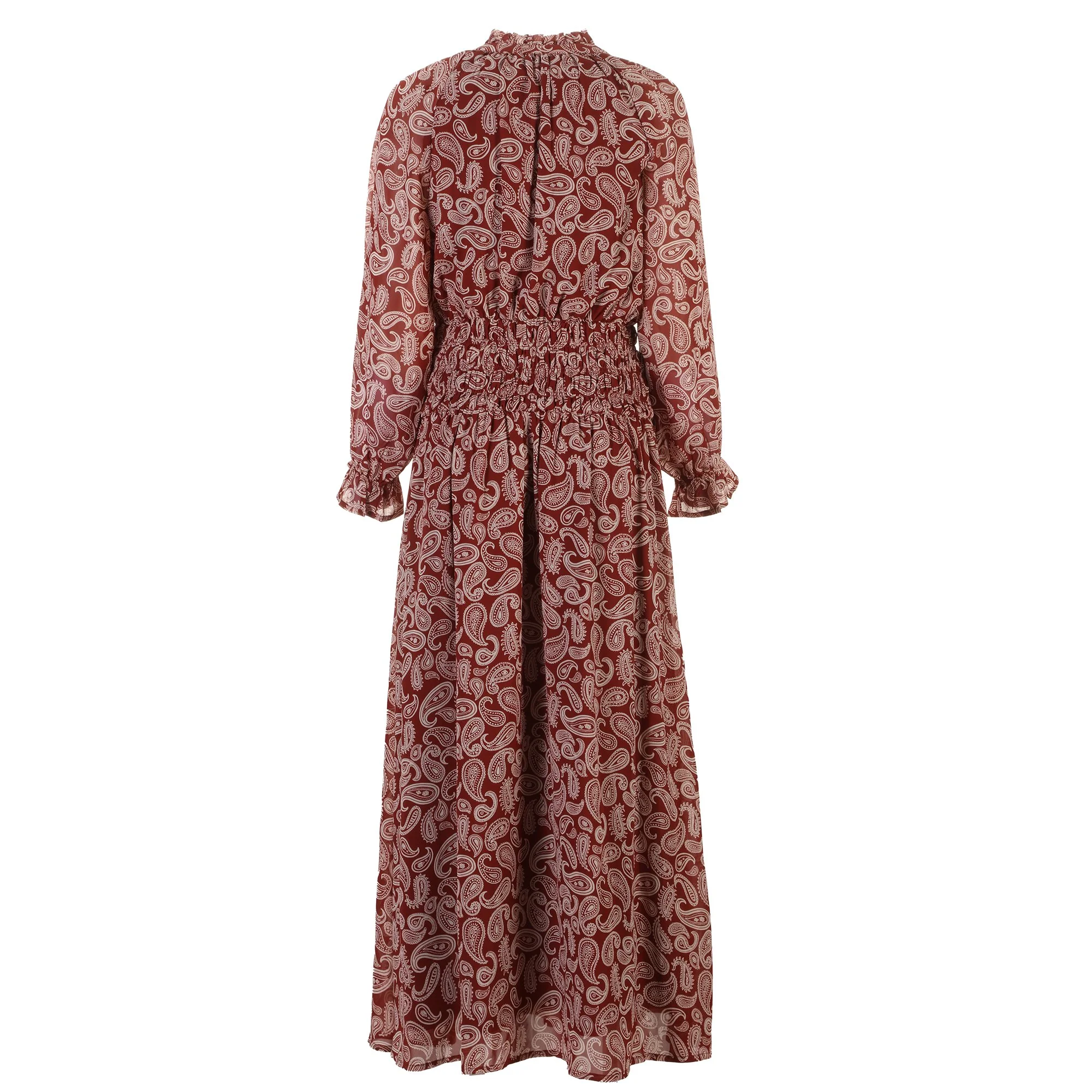 Robe longue imprimée  - Rouge - Image 2
