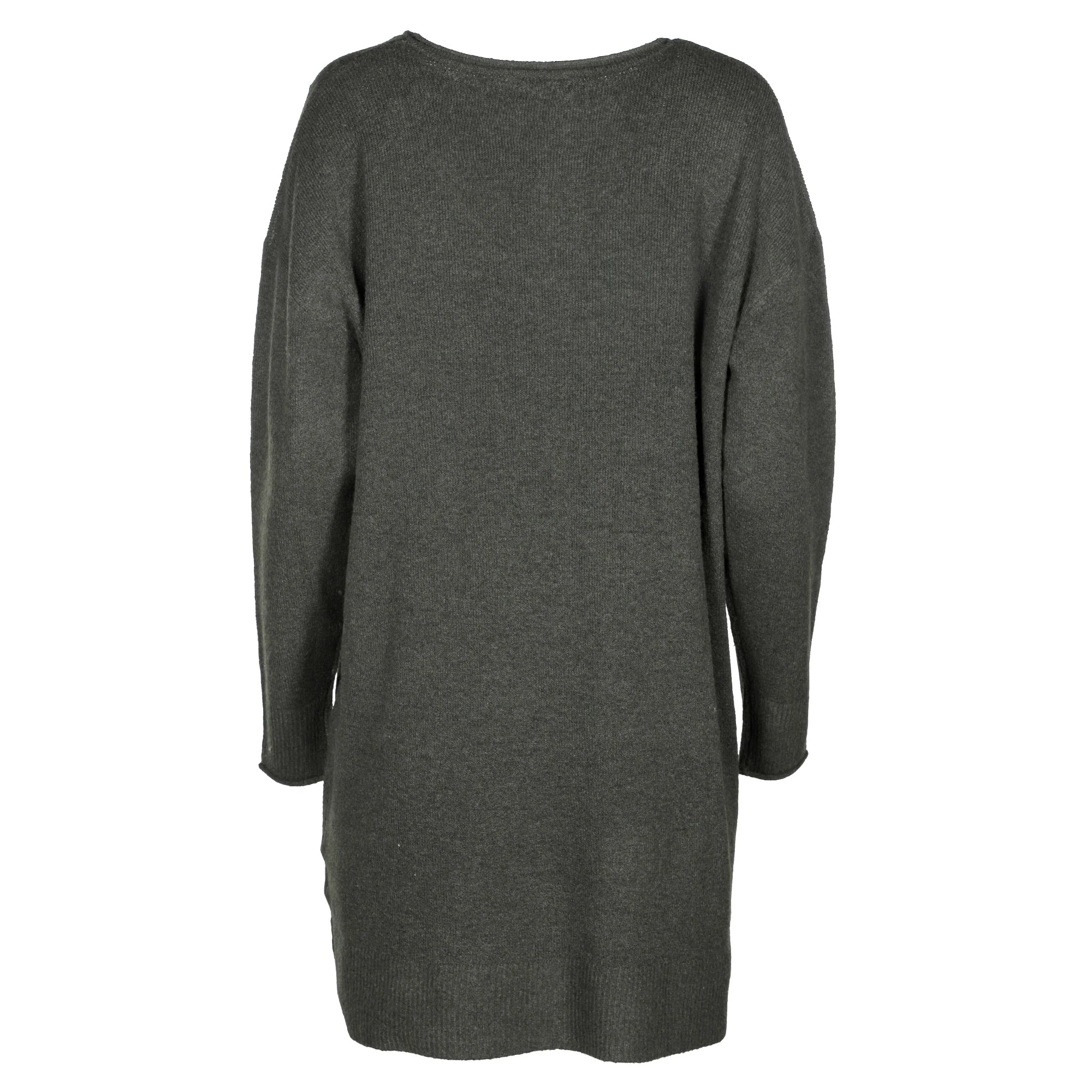 Robe pull en maille - Kaki - Image 6