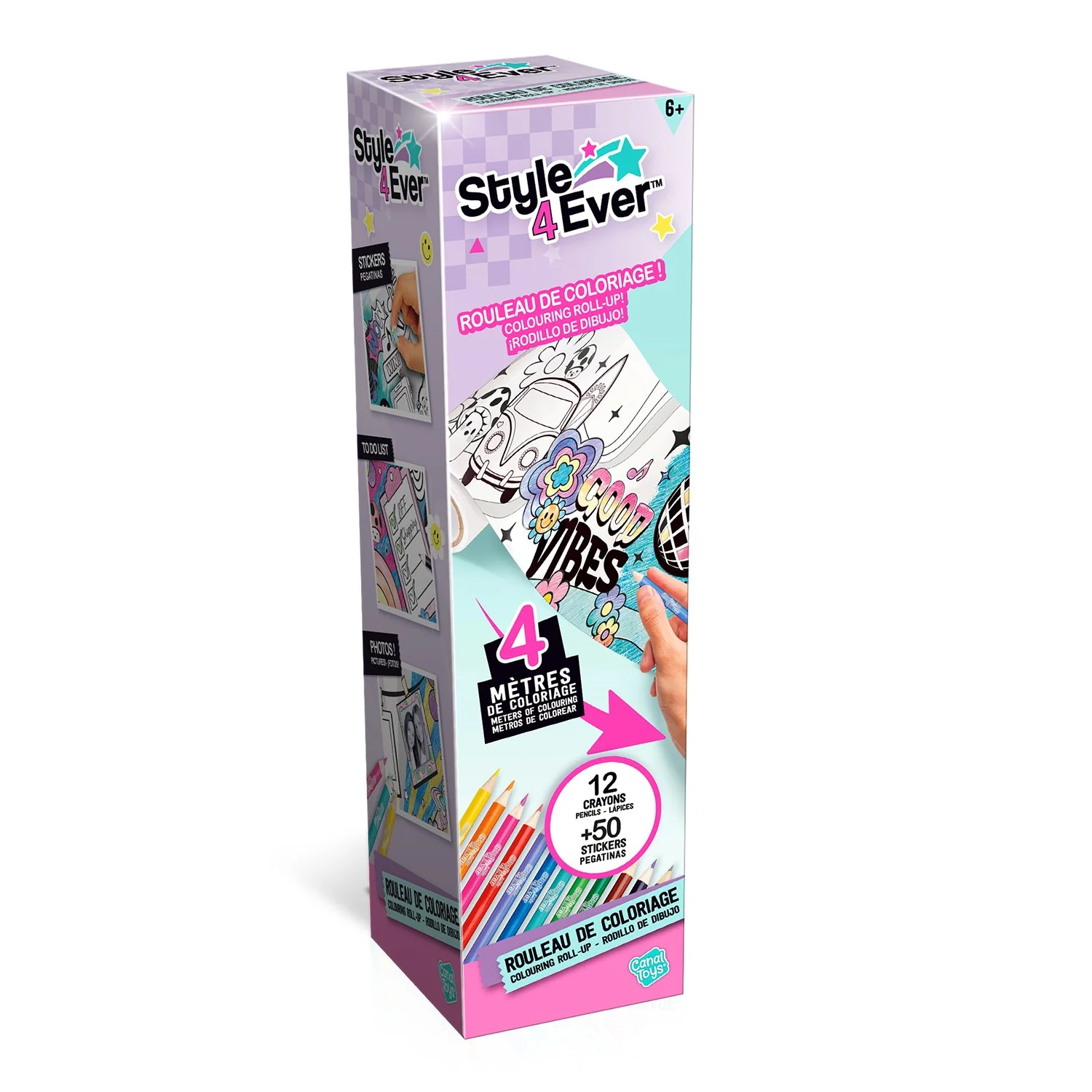 Rouleau de scrapbooking à colorier