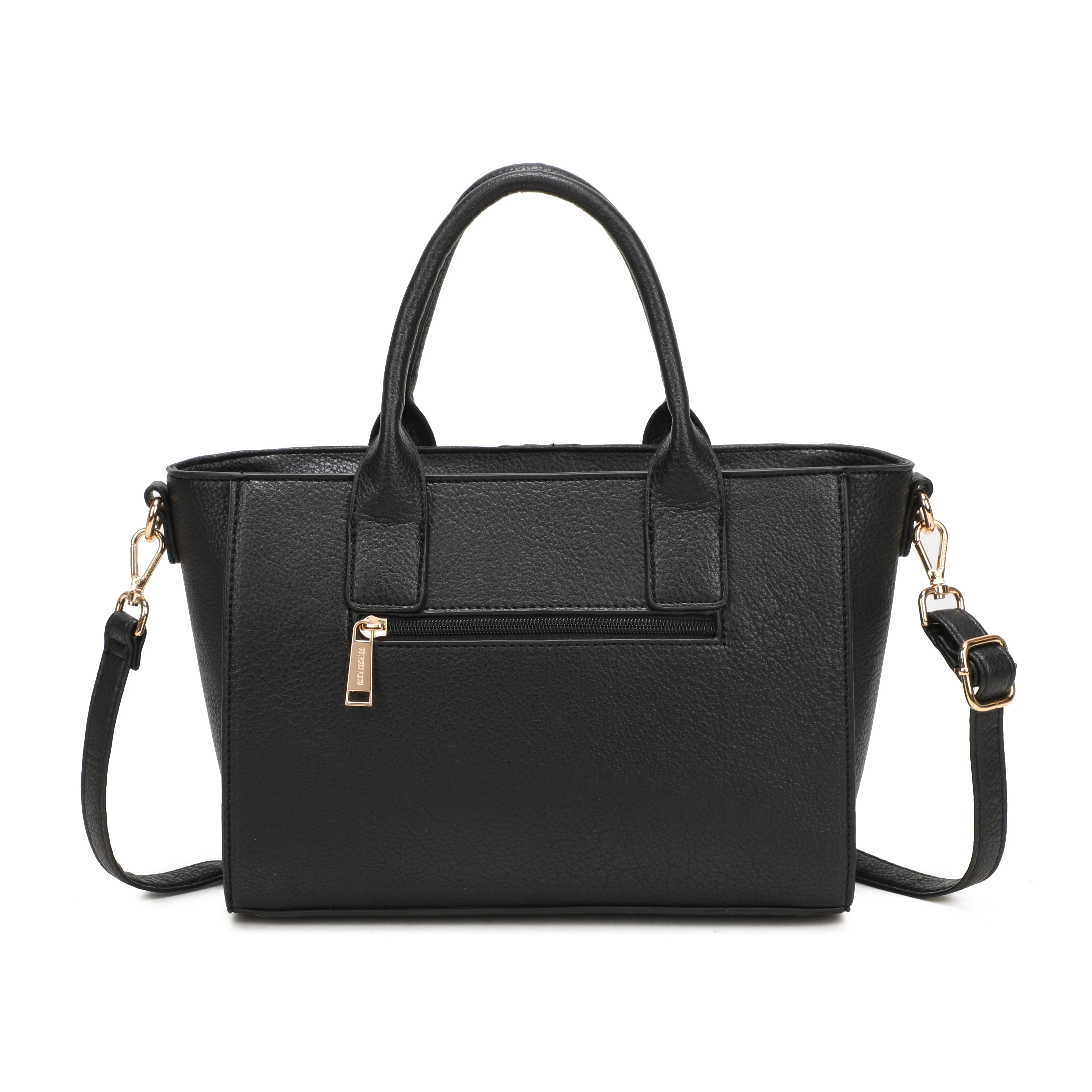 Sac à main avec bandoulière - Noir - Image 3