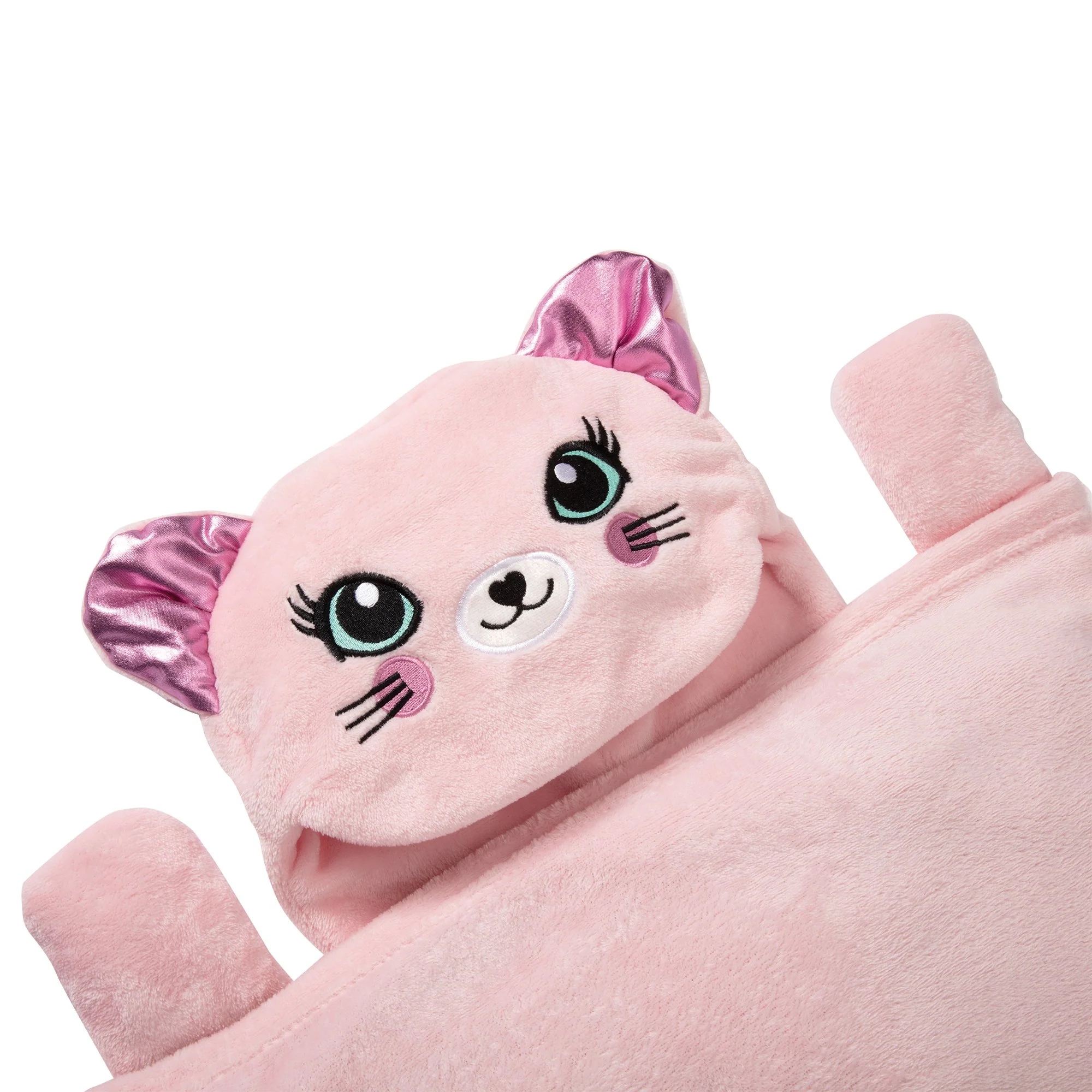 Sac de couchage pour enfant avec capuche - Rose clair - Image 3