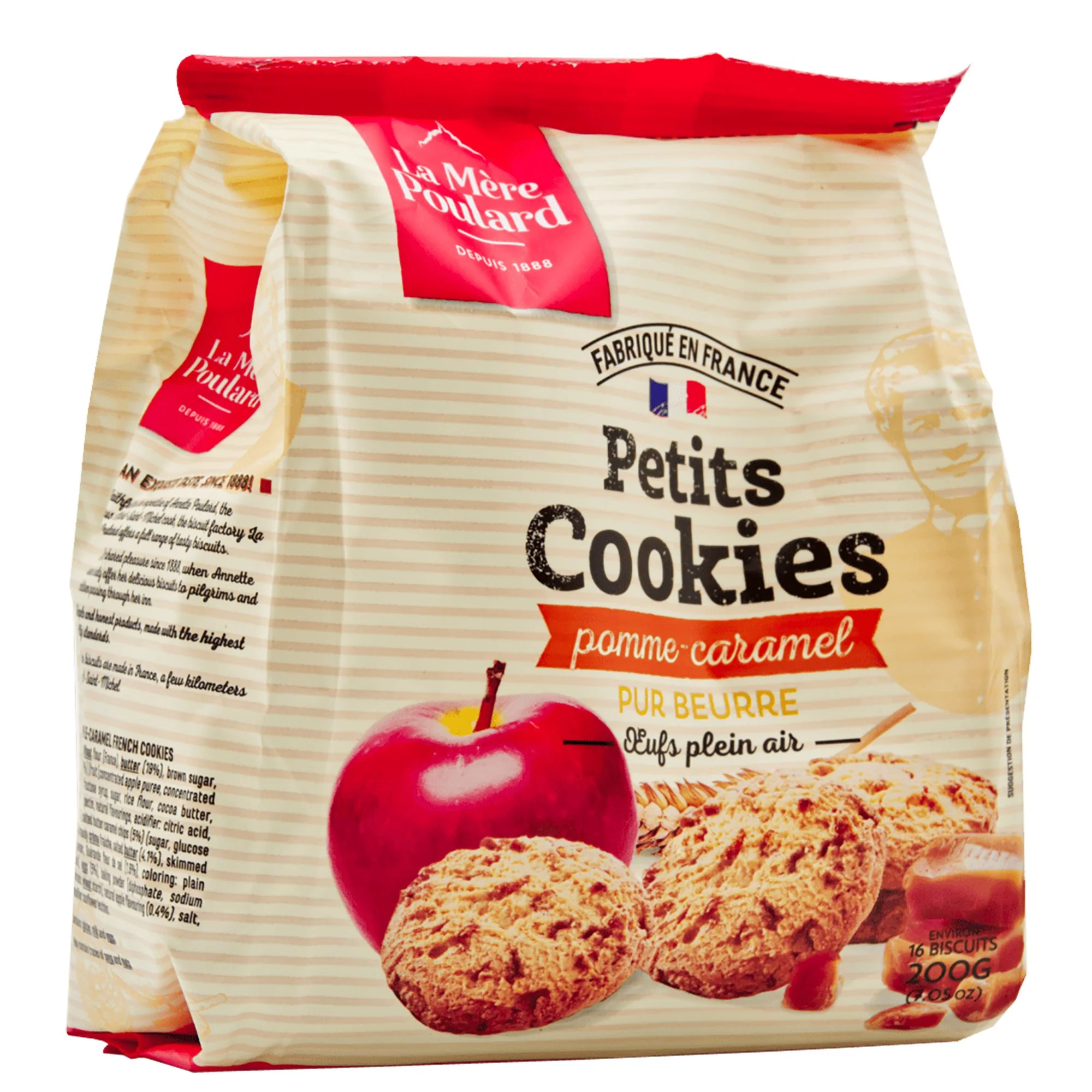 Sachet cookies pomme caramel
