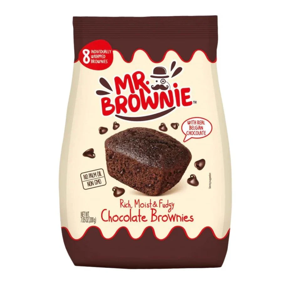 Sachet de 8 mini brownies au chocolat