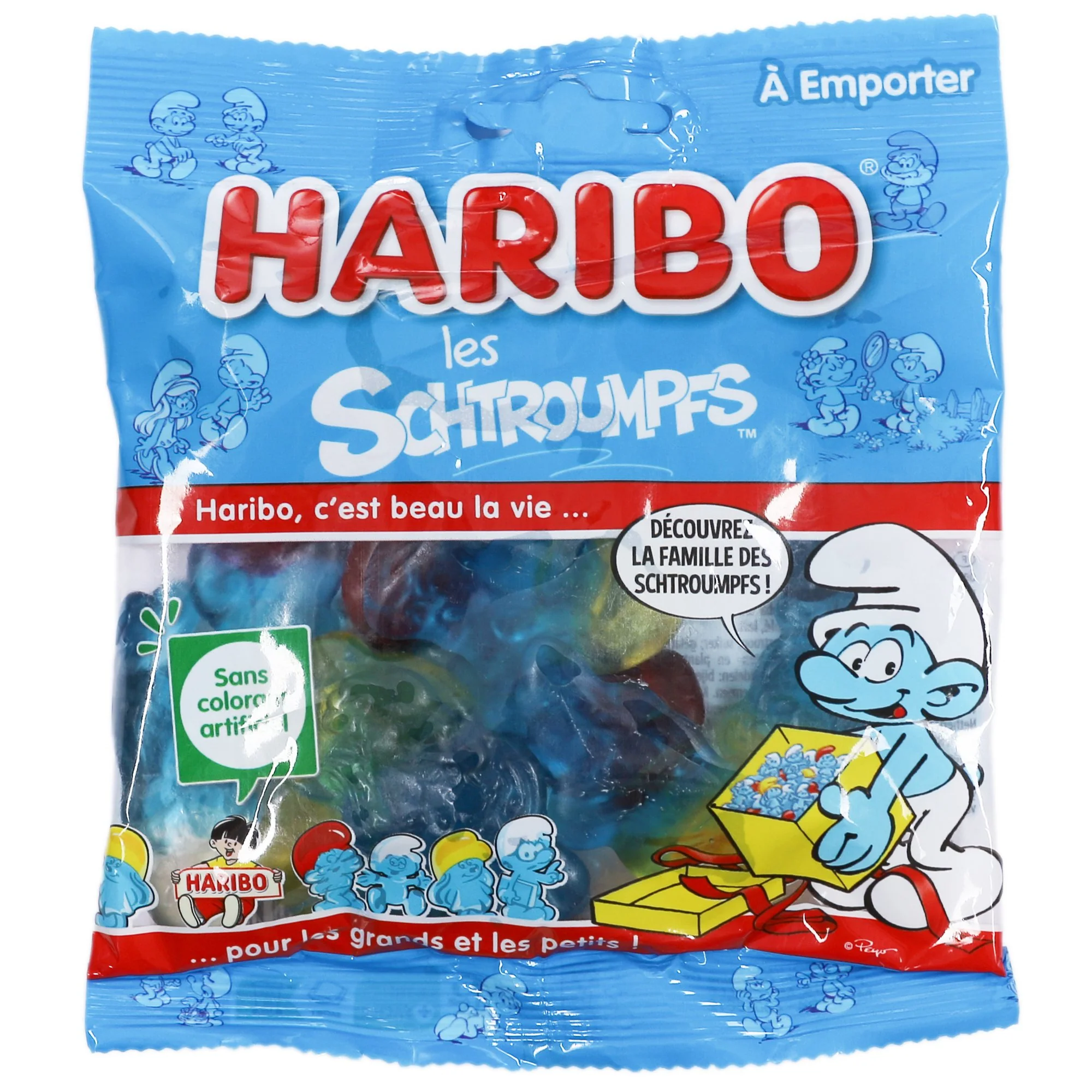 Sachet de bonbons Schtroumpfs