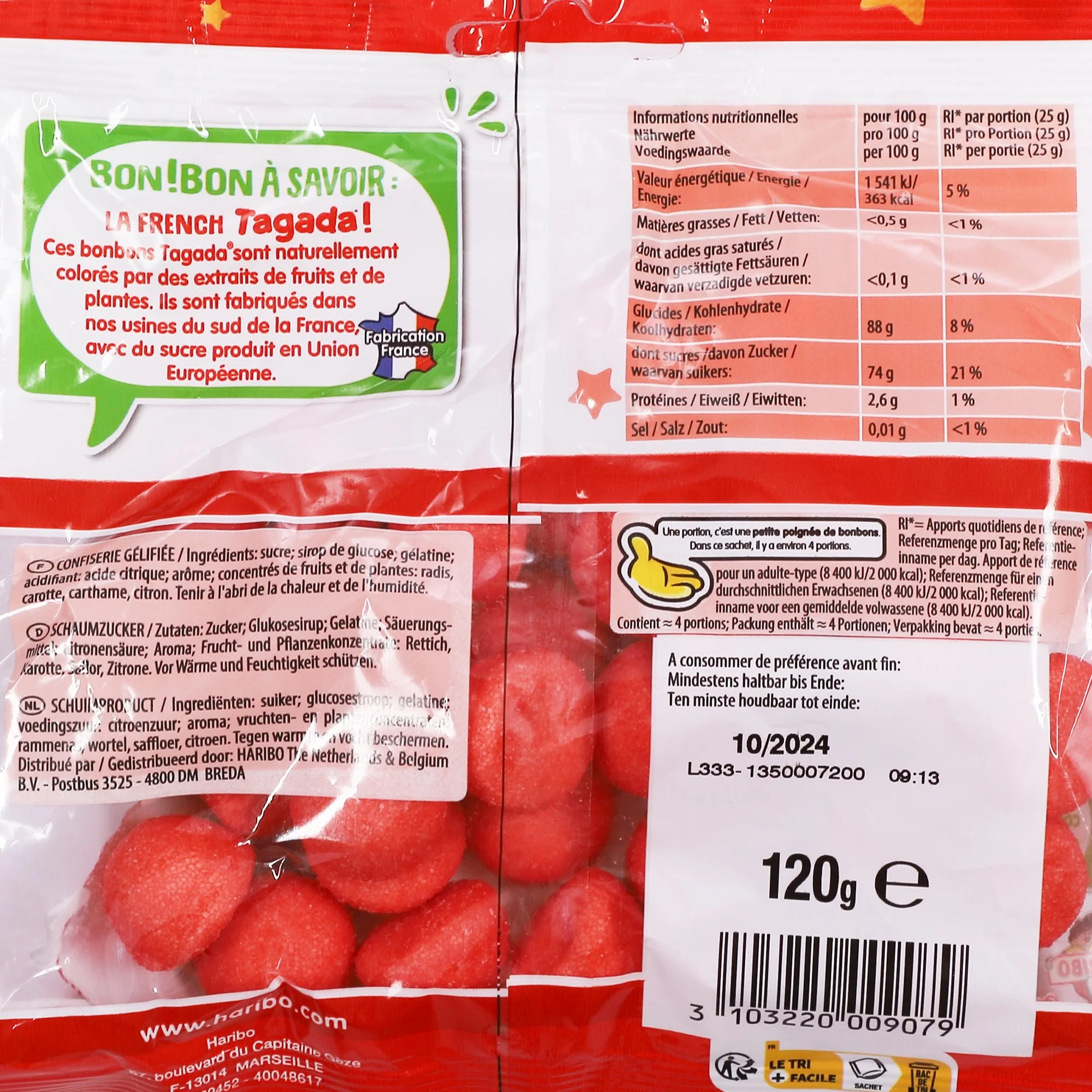 Sachet de fraises Tagada rouge - Image 2