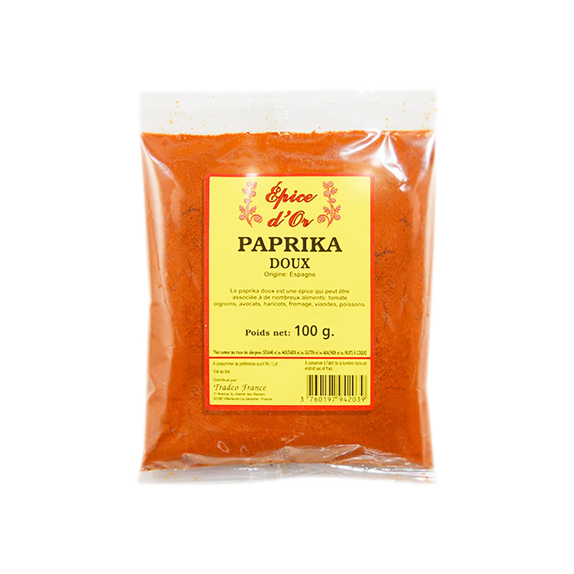 Sachet de paprika en poudre