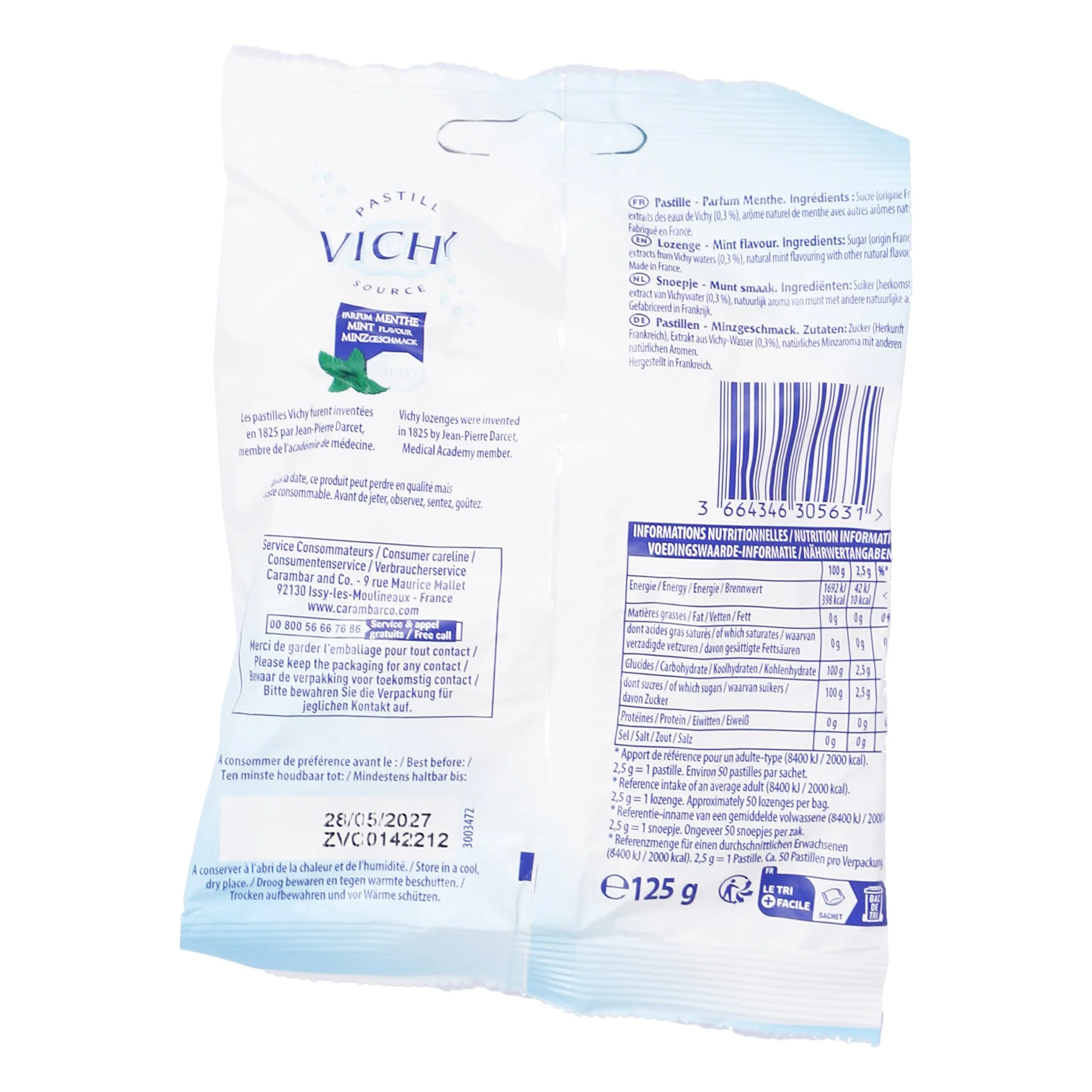 Sachet Vichy pastille à la menthe - Image 2