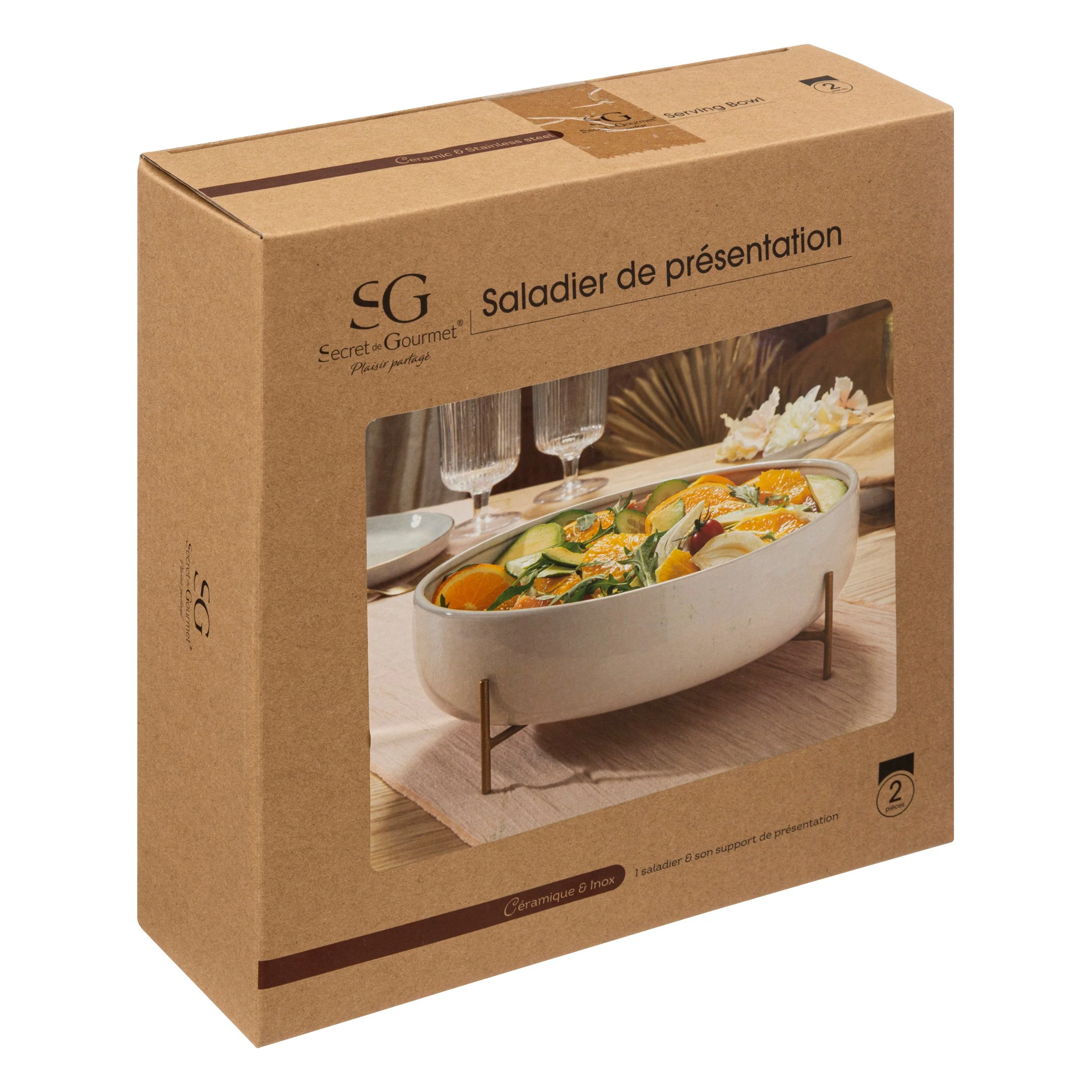 Saladier Blanc en Céramique 30cm - Image 4