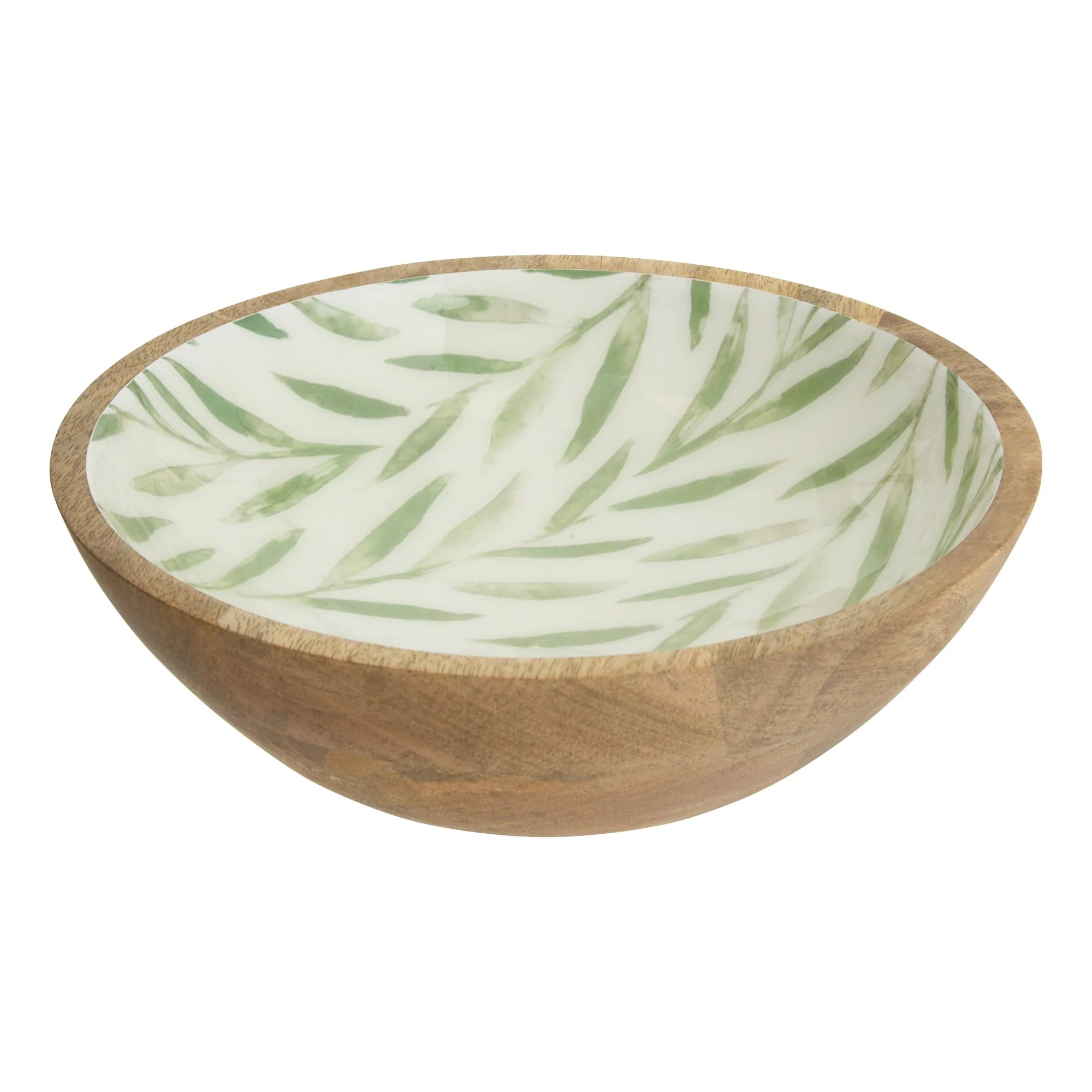 Saladier Inaya en bois 25cm - olive