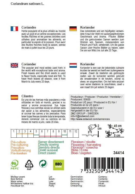 Semences de coriandre bio - Image 2