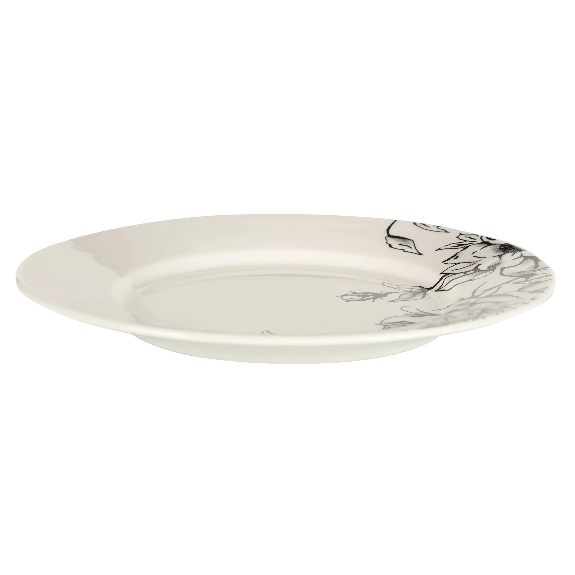 Service de table 16 pièces fleuri en porcelaine - Image 4