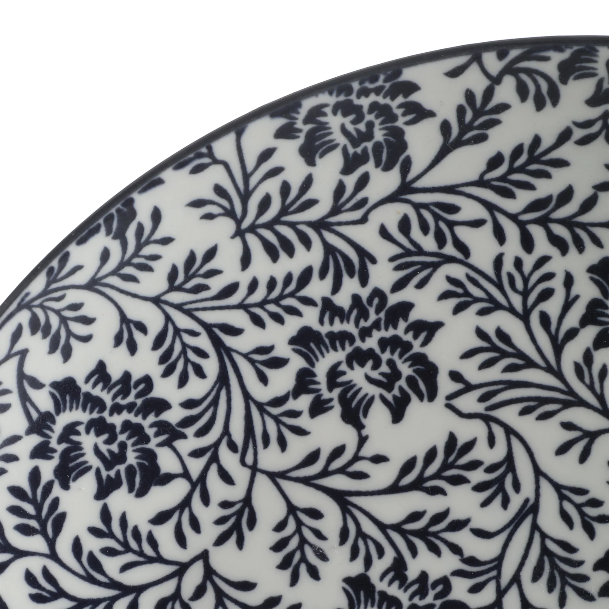 Service de table fleuri bleu 16 pièces - Image 3