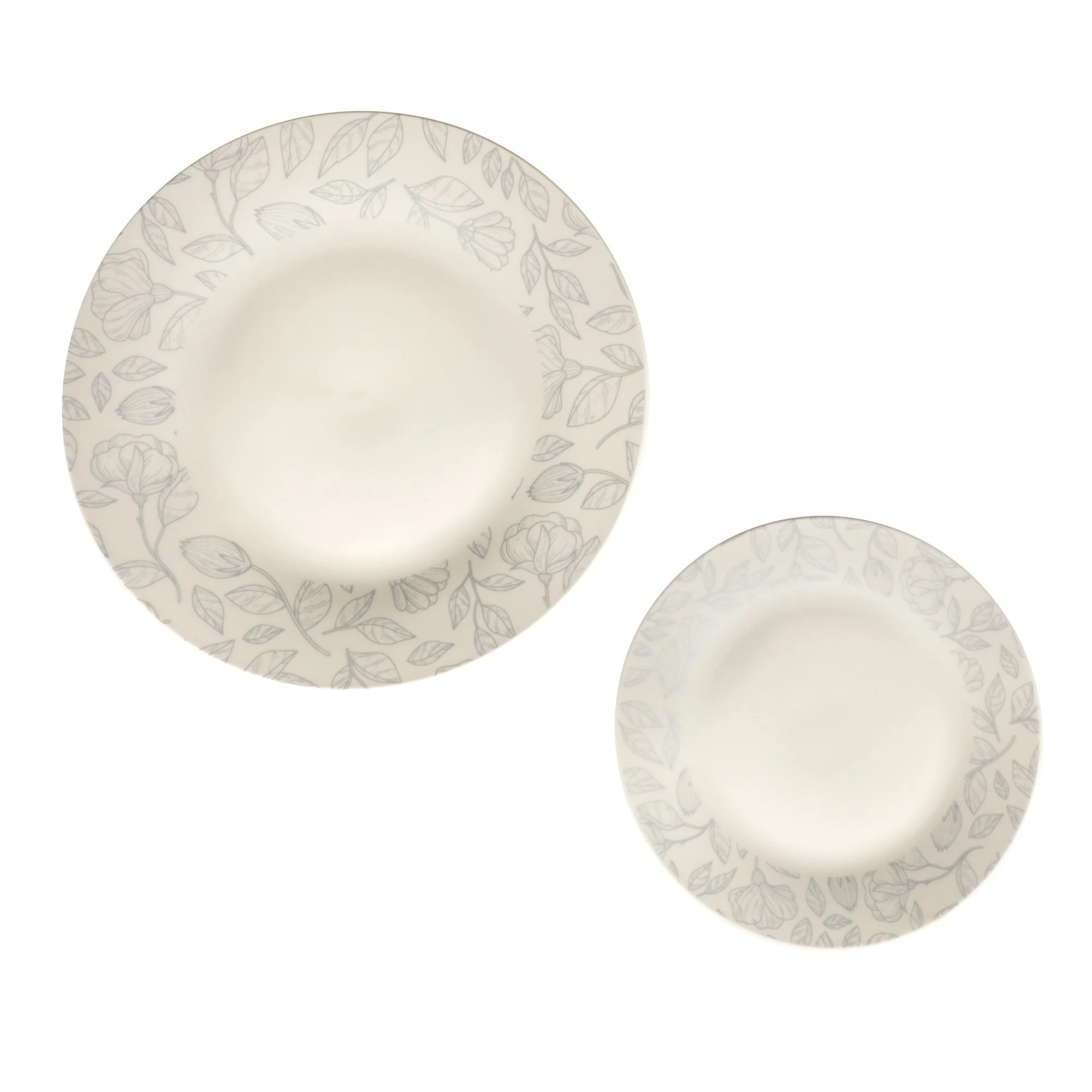 Service en porcelaine 12 pièces - Blanc
