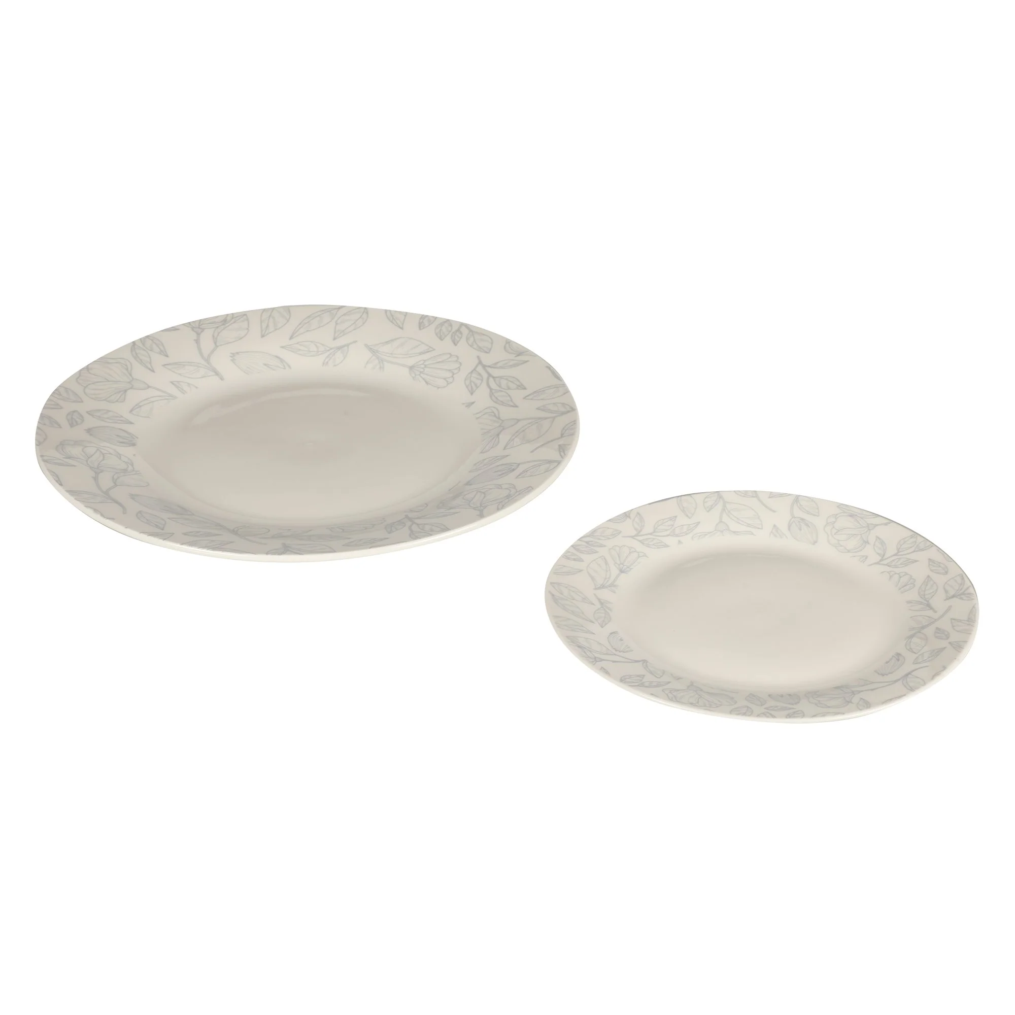 Service en porcelaine 12 pièces - Blanc - Image 2
