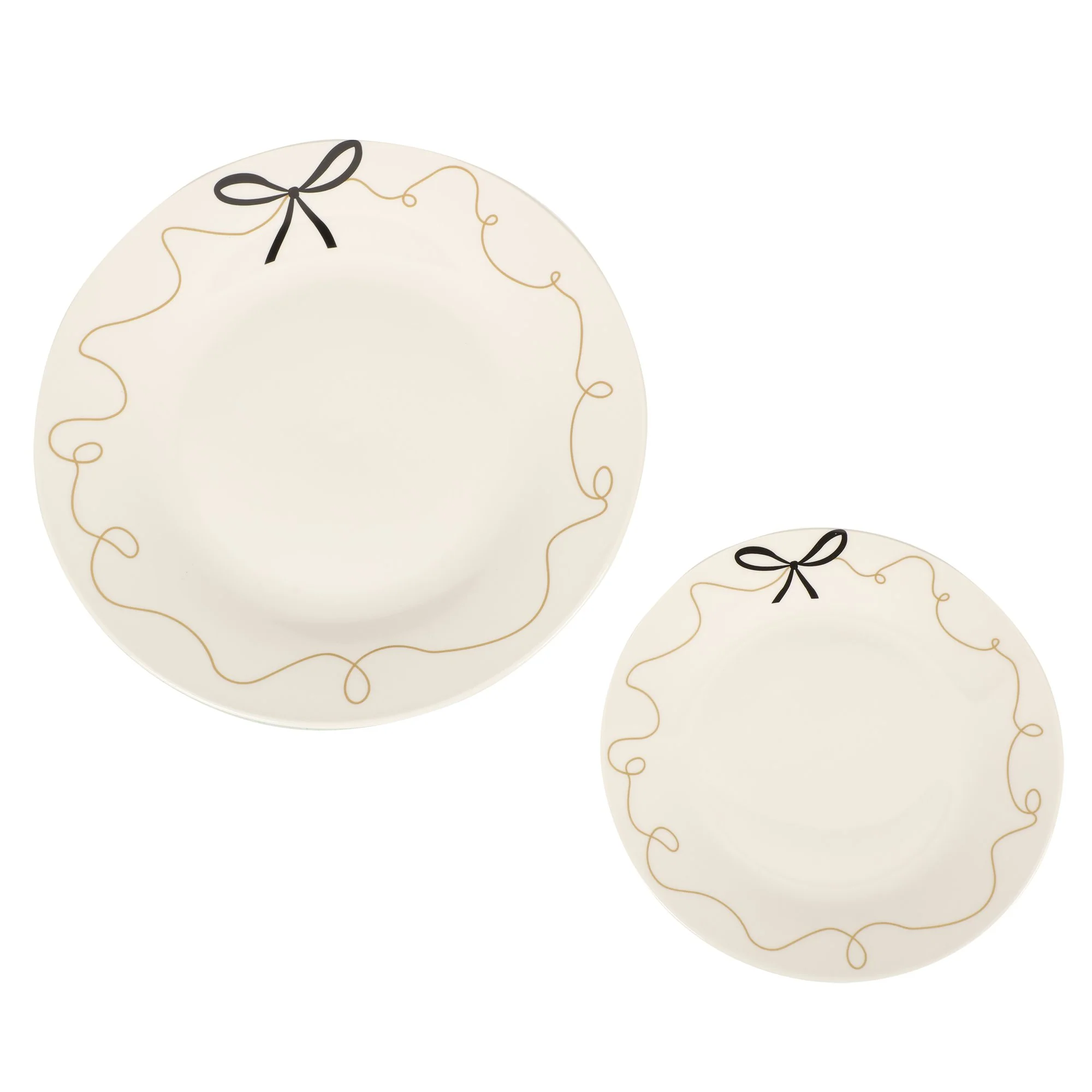 Service en porcelaine 12 pièces - Noir