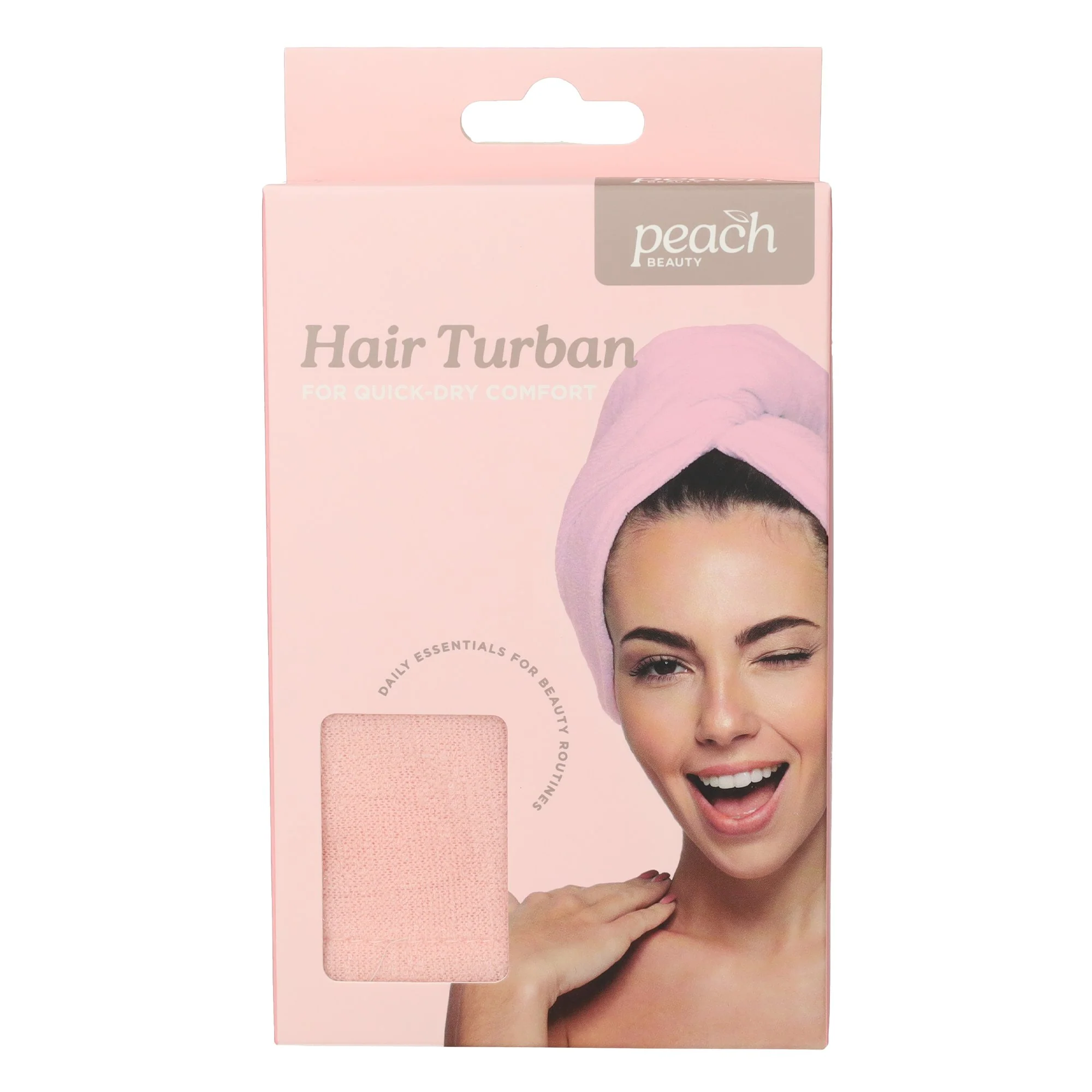 Serviette turban microfibre pour cheveux