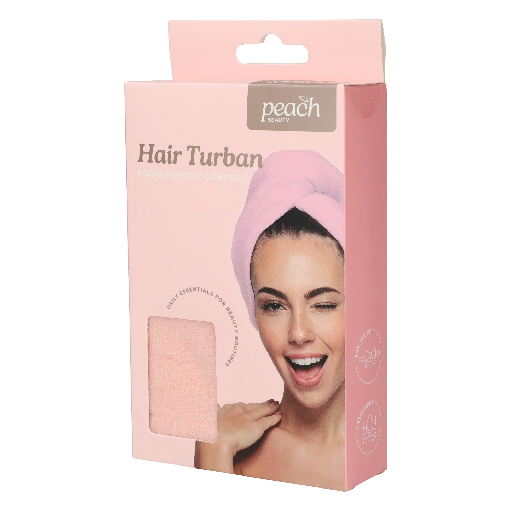 Serviette turban microfibre pour cheveux - Image 2