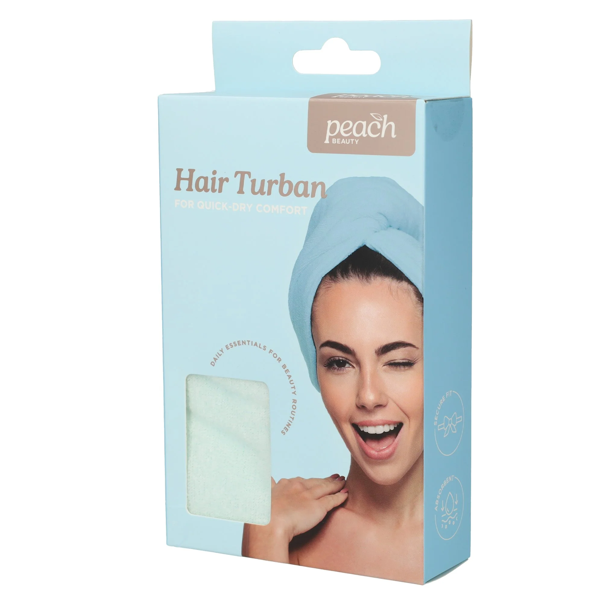 Serviette turban microfibre pour cheveux - Image 4