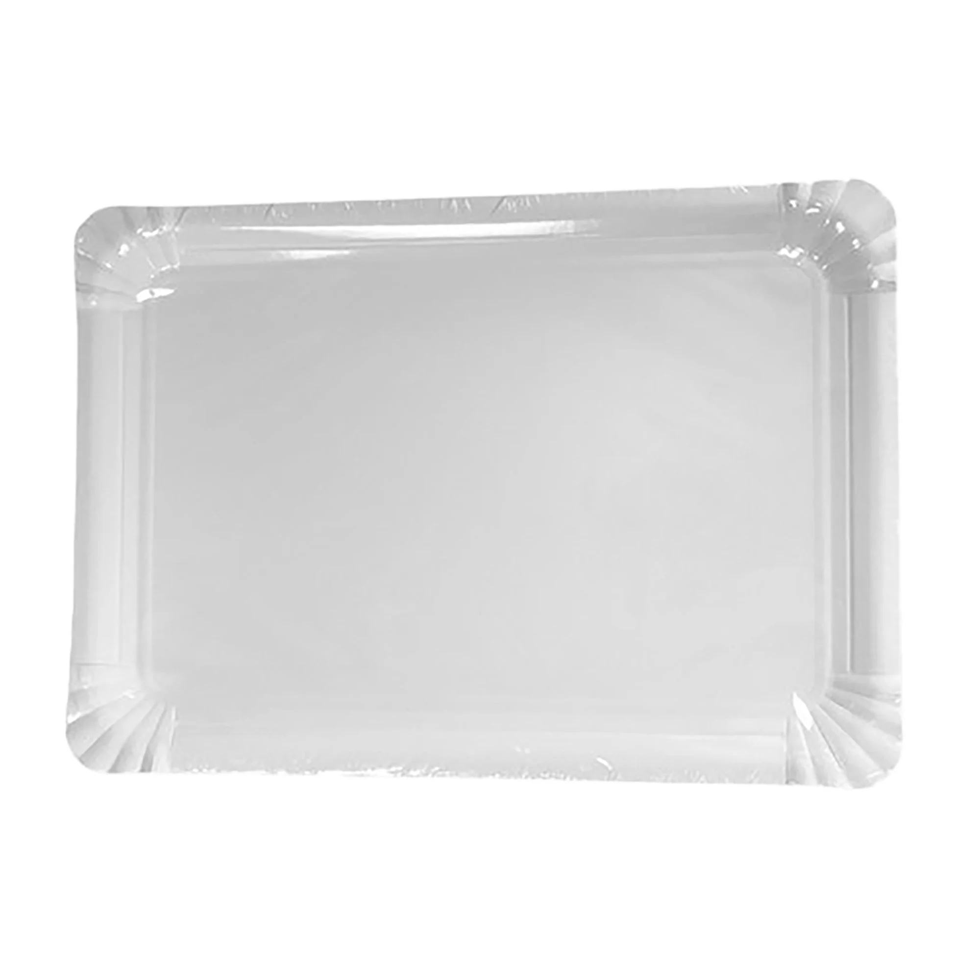 Set 5 plateaux rectangle blanc