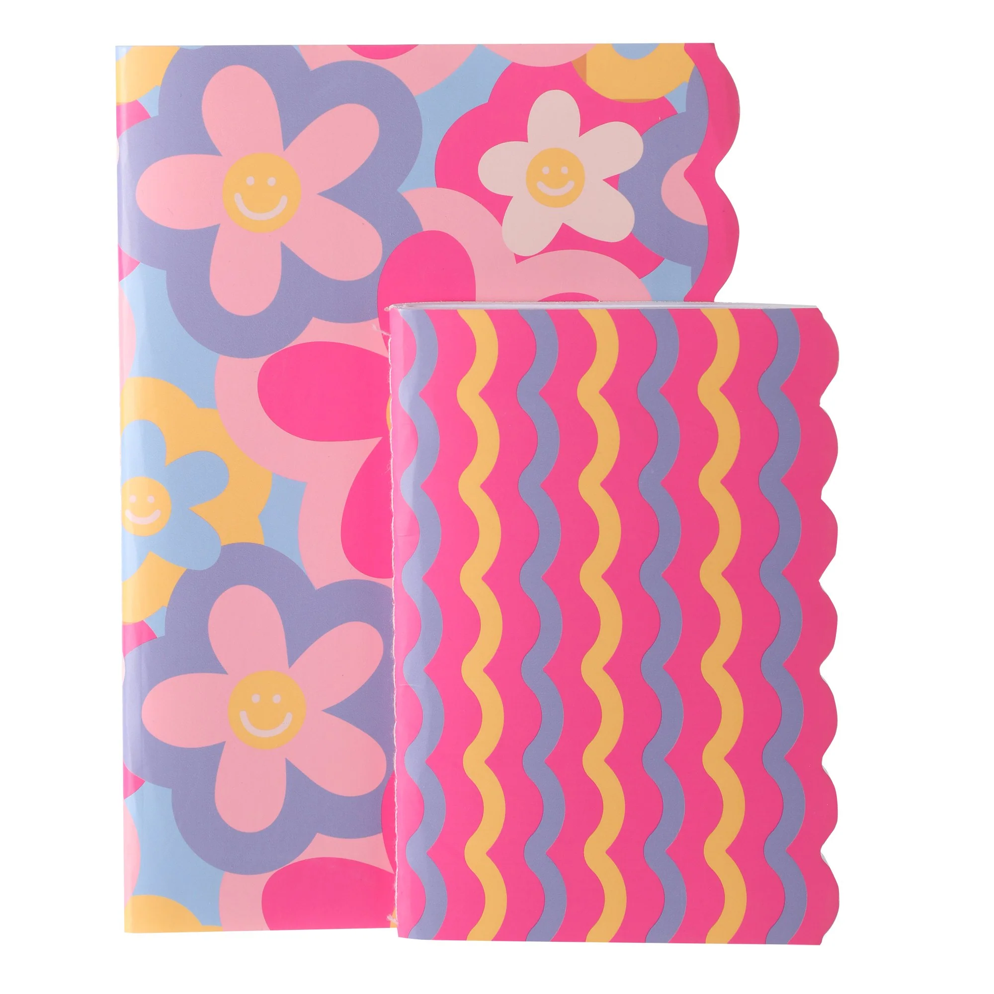 Set de 2 carnets smile flower - Image 2