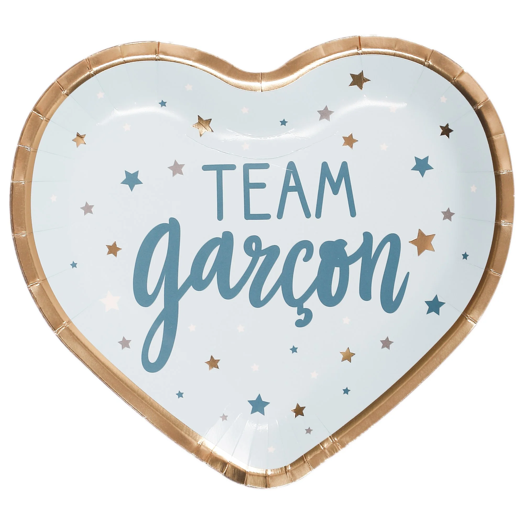 Set de 6 assiettes en carton team garçon
