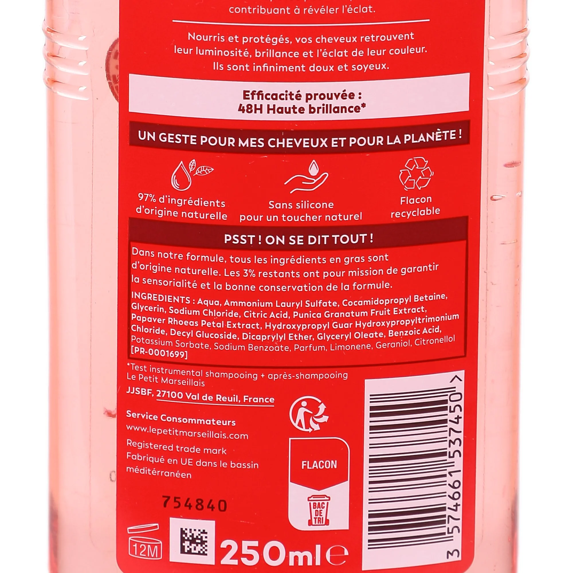 Shampoing couleur sublime à la pulpe de grenade - Image 2