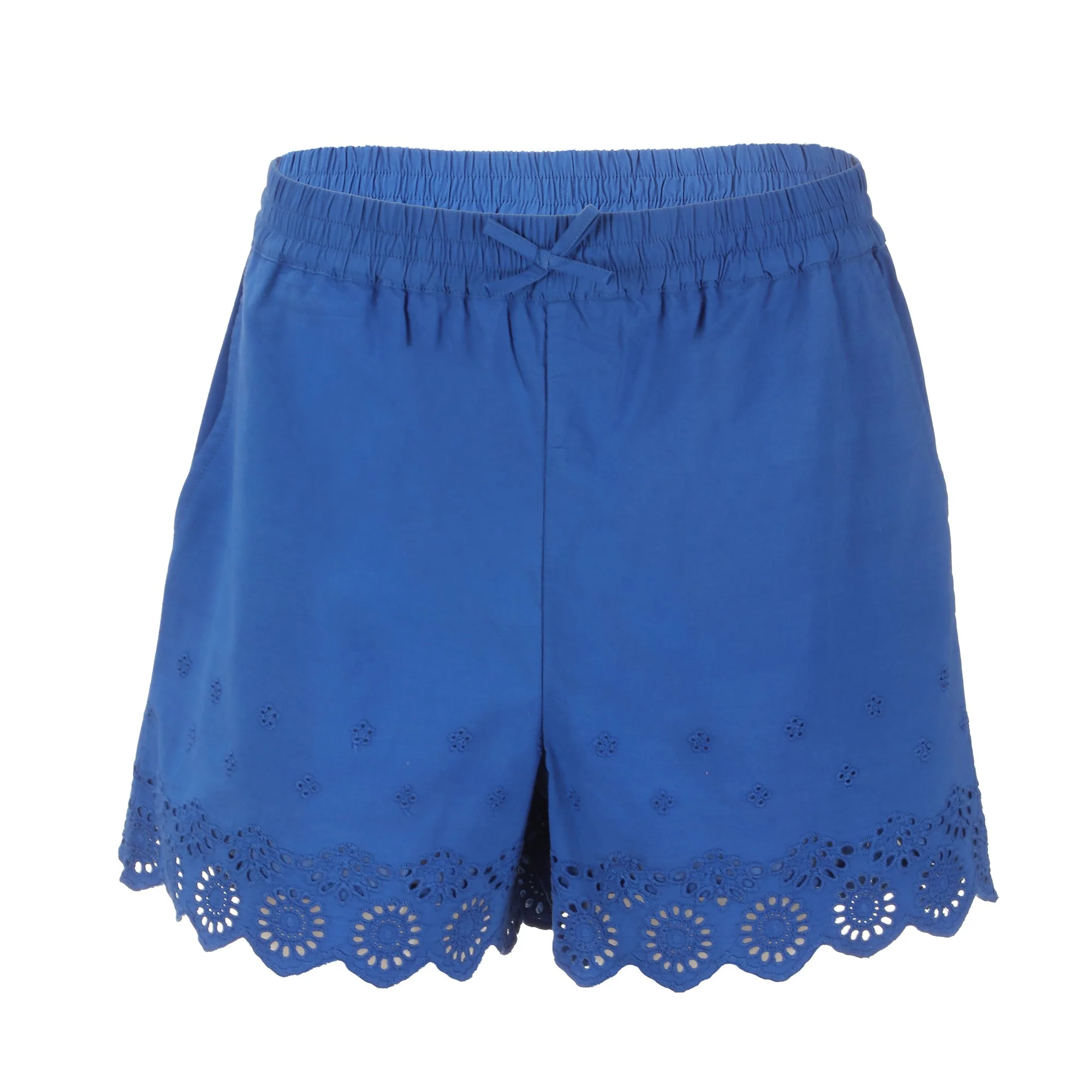 Short broderie  - Bleu