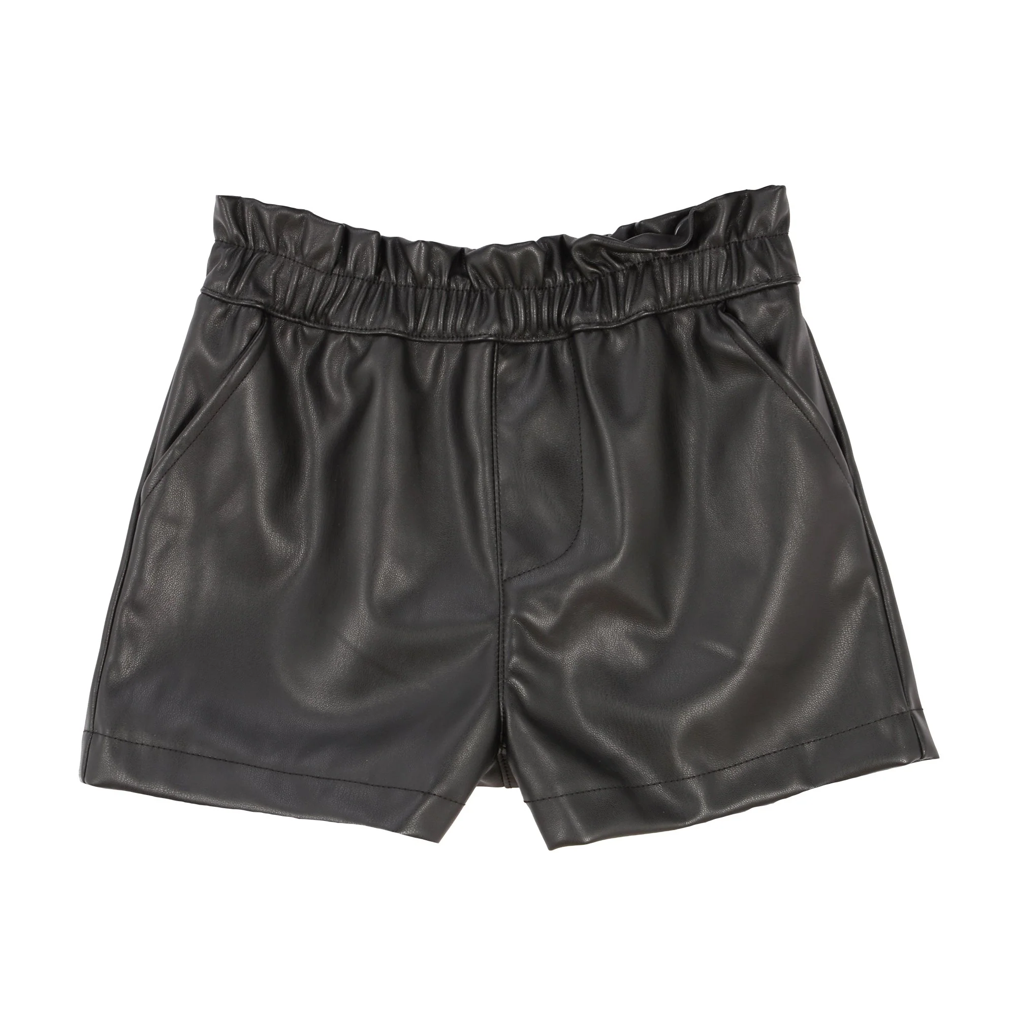 Short en simili cuir 3-12 ans  - Noir - Image 2