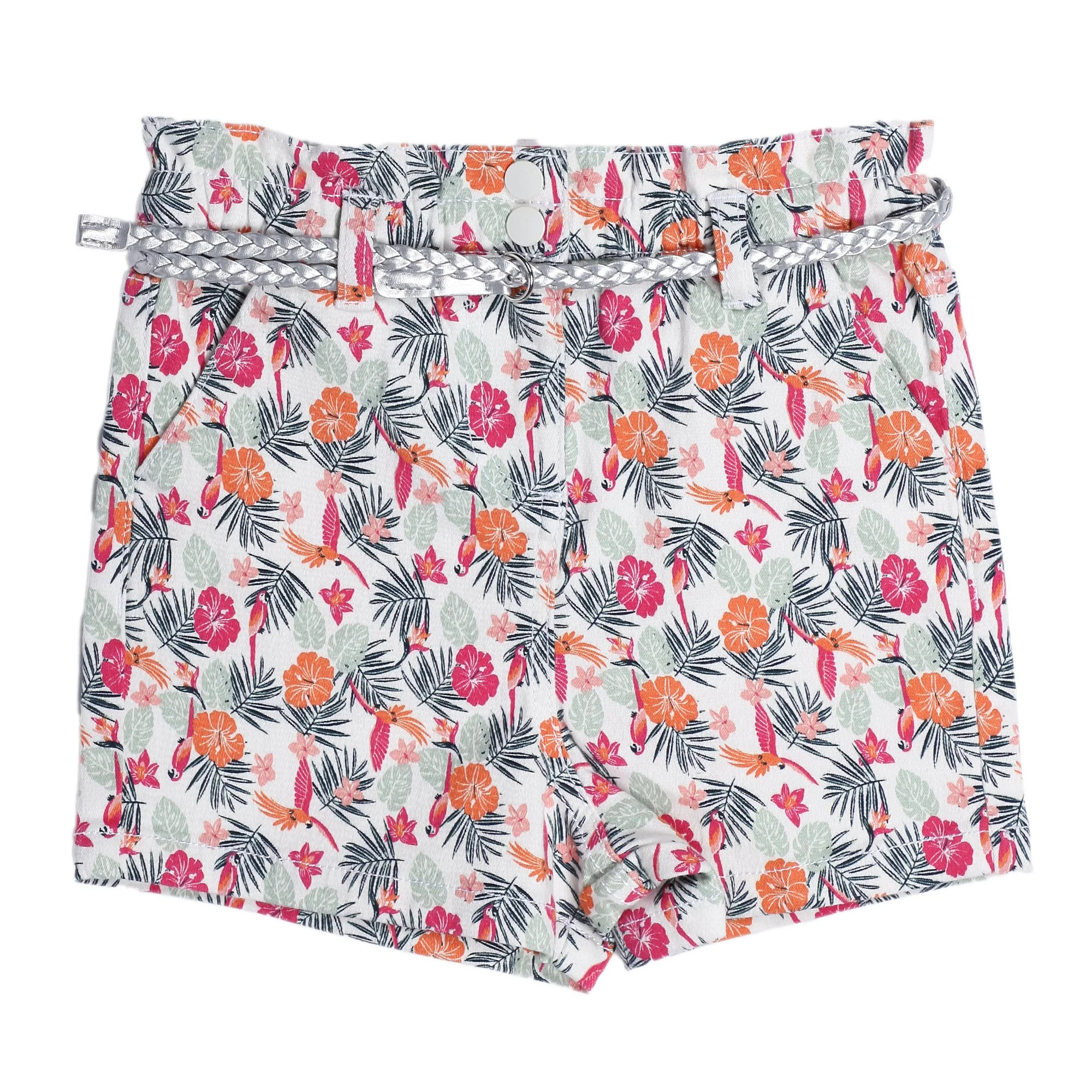 Short imprimé avec ceinture 7-12 ans - Image 3