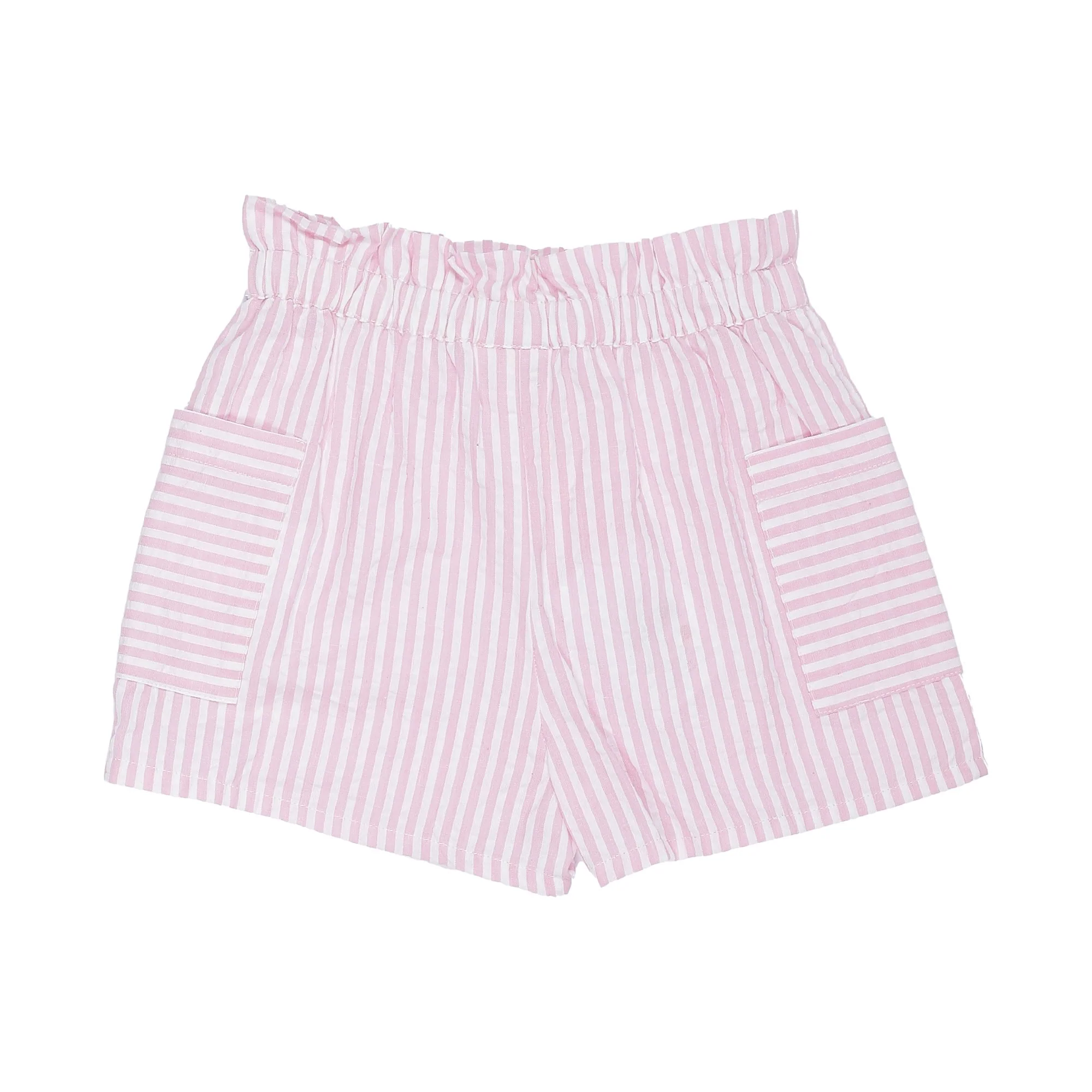 Short taille élastique 3/6 ans - Rose - Image 2