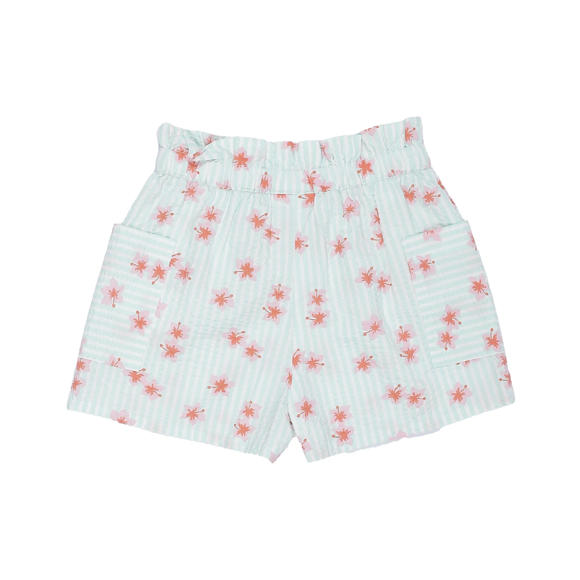 Short taille élastique 3/6 ans - Vert - Image 2