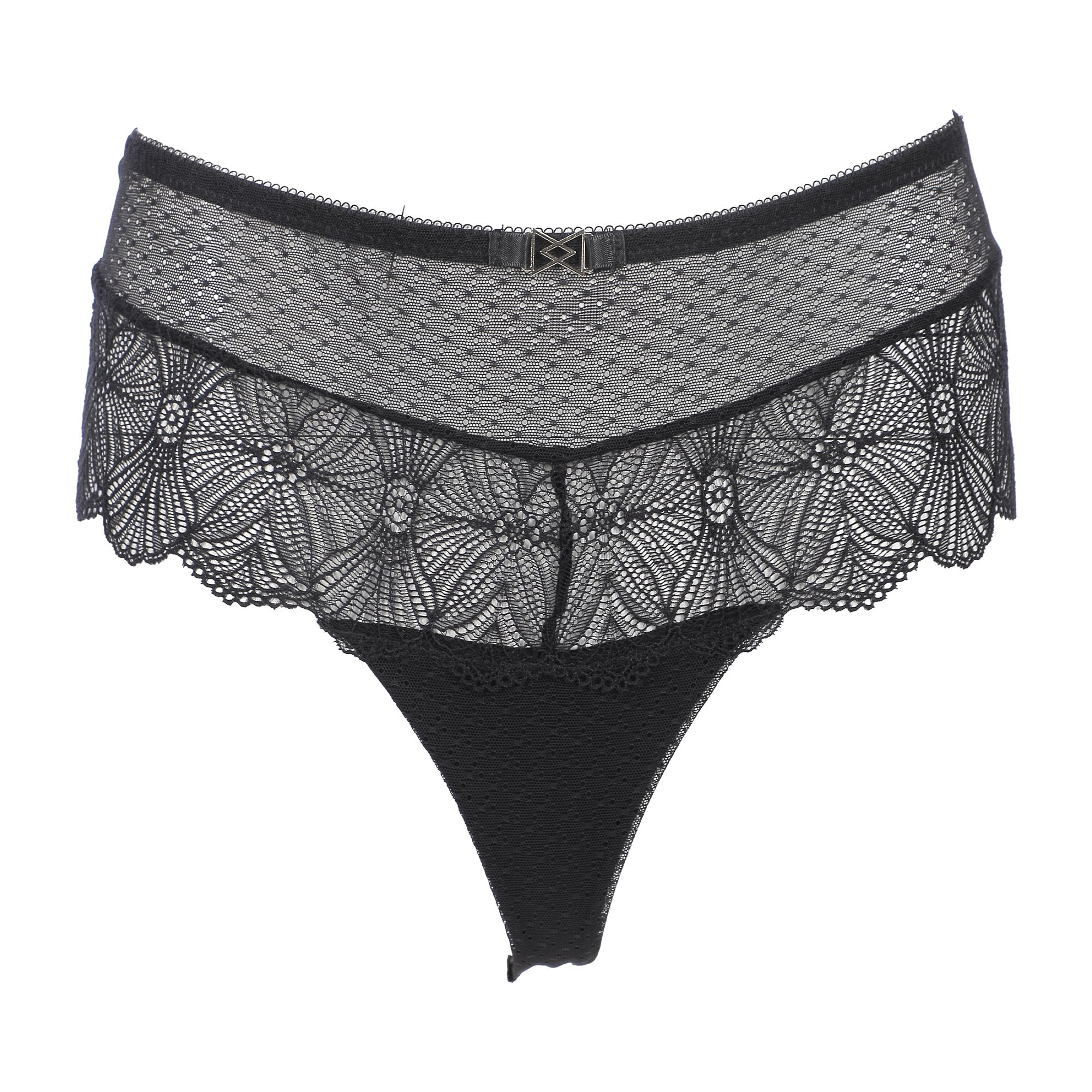 Shorty tanga noir  - Noir