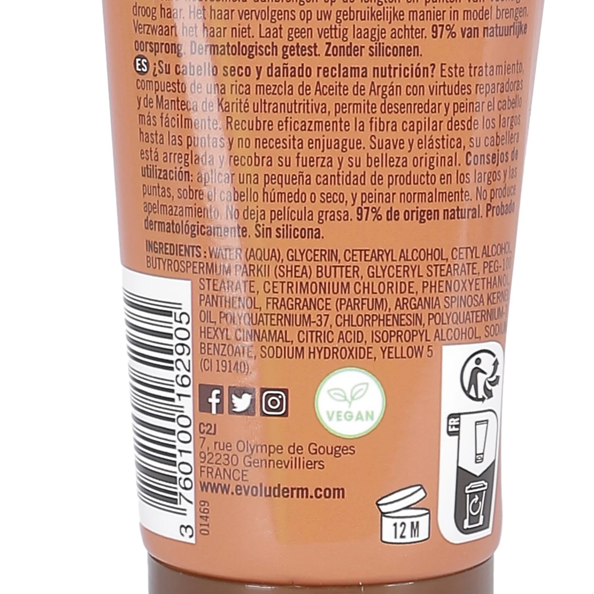 Soin longueur et pointes ultra-nourrissant Argan Divin - Image 3