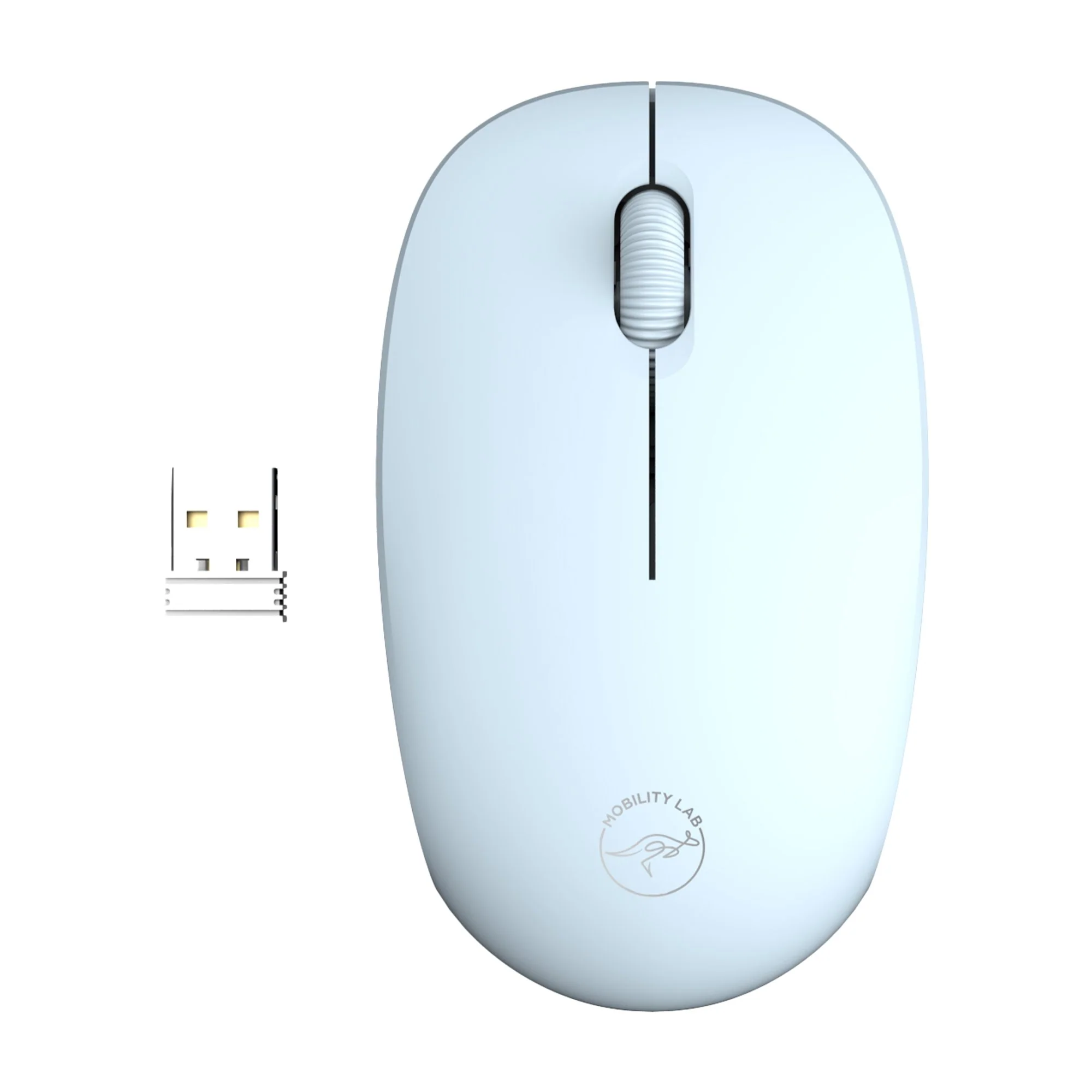 Souris sans fil pure color Bleu